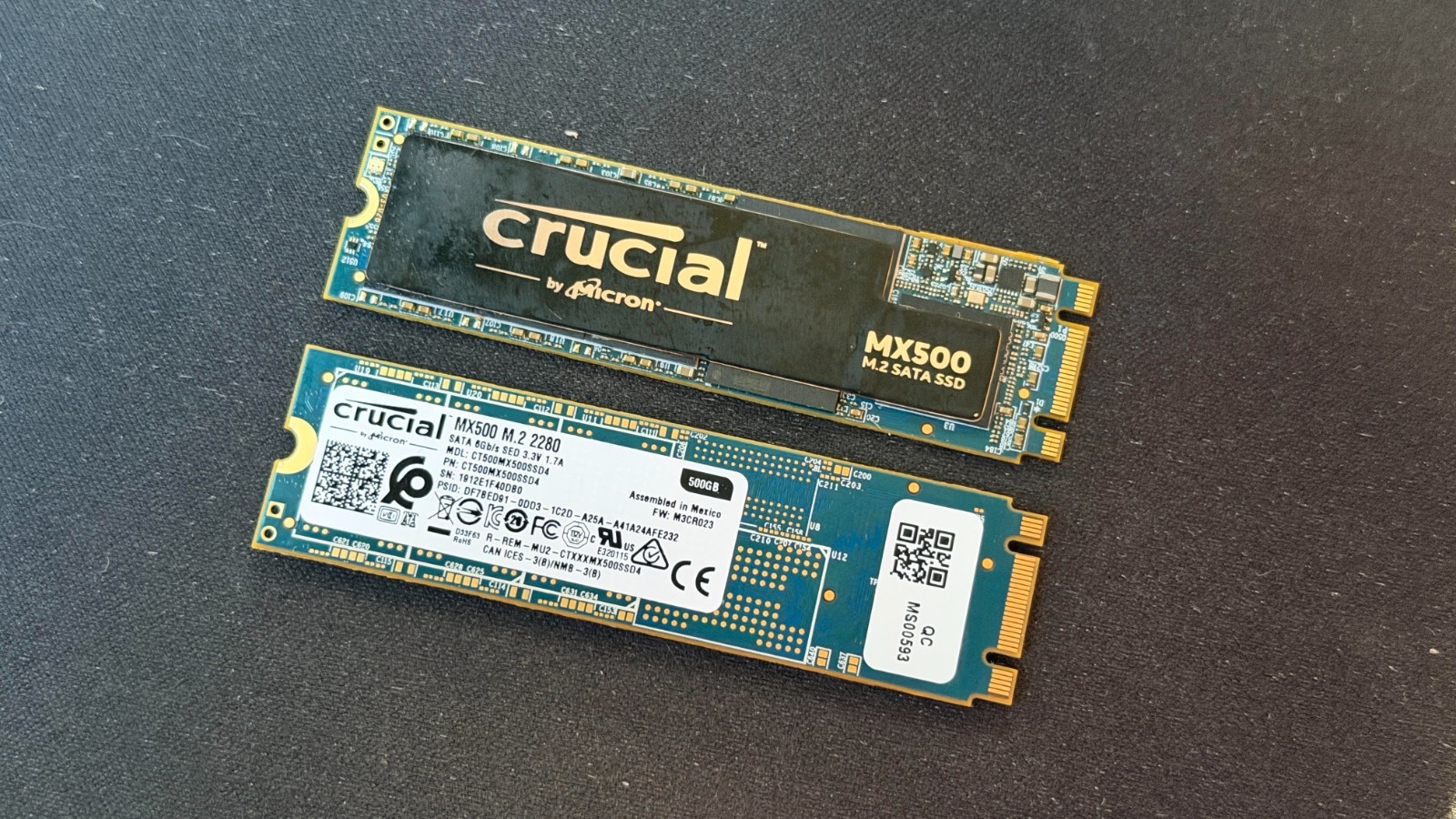 Crucial MX500 500GB M.2 2280 SATA SSD CT500MX500SSD4 x2