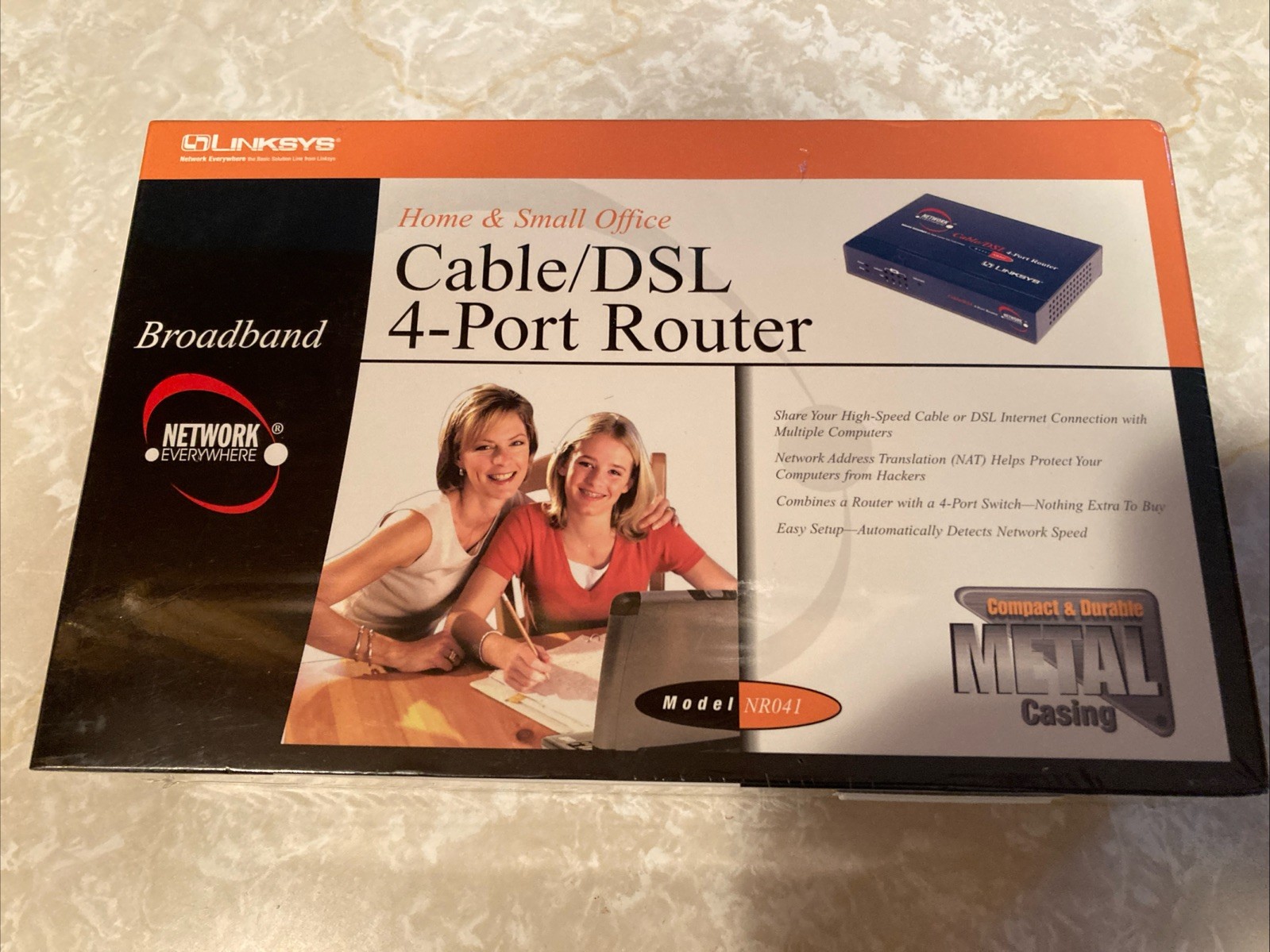 Network Everywhere NR041-WM Wired Cable DSL 4 Port Router Broadband LinkSys
