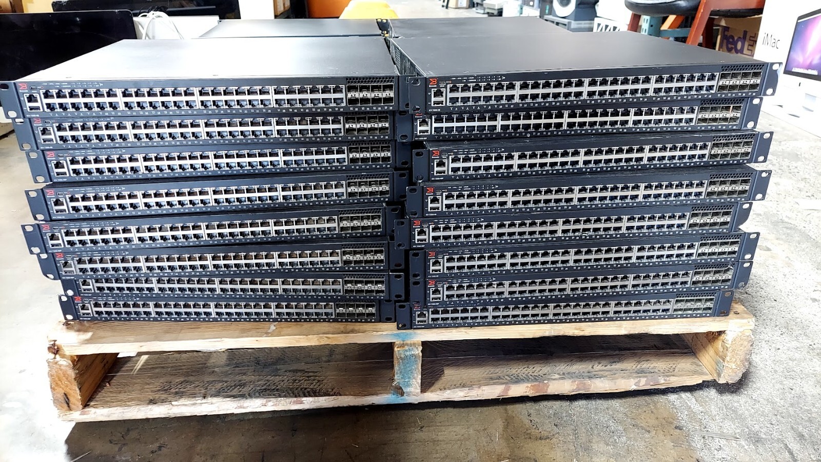 LOT OF 44 Brocade Network Switch 23x ICX 7250-48P & 21x ICX 7250-48