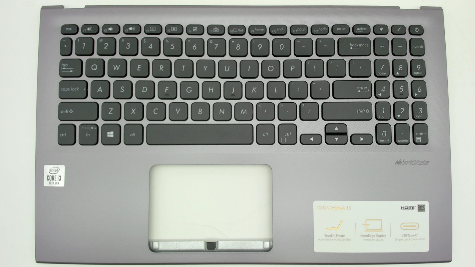 ASUS Notebook Palmrest Grey 90NB0M93-R32US1
