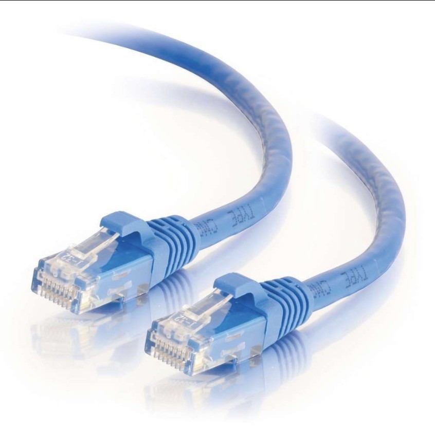 LOT OF 10 Legrand 576-110-025: VS 25 FT Blue Snagless C6 CM Booted Patch Cord