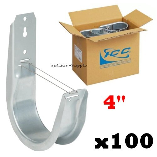ICC 100 Pack 4" J-Hook Wall Ceiling Mount Route Network Cable Lot ICCMSJHK55