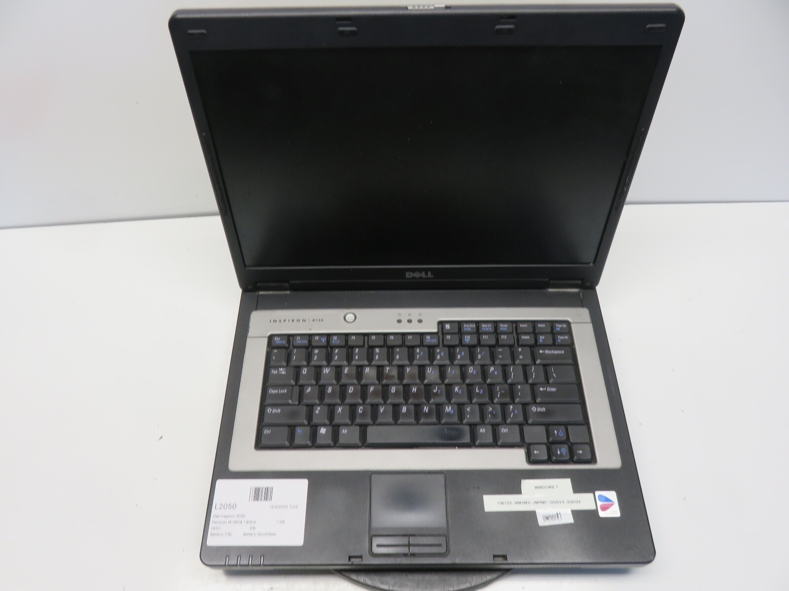 Dell Inspiron B130 Pentium M 06D8 1.8GHz 1 GB NO HDD No Batt