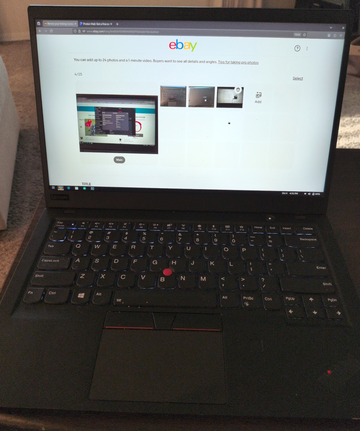 Lenovo ThinkPad X1 Carbon 6th Gen 14in i7-8550U 8GB 1TB SSD HD Touch Screen