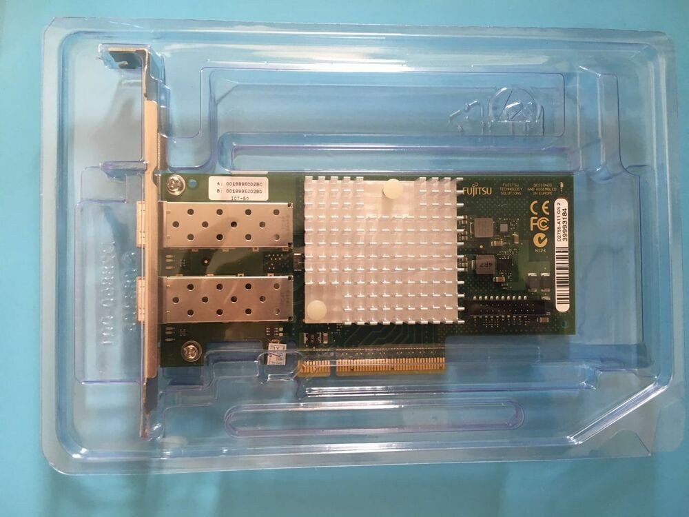 For Fujitsu Primergy S26361 D2755-A11 GS2 Eth Ctrl 2x10Gbit PCIe x8 X520-DA2