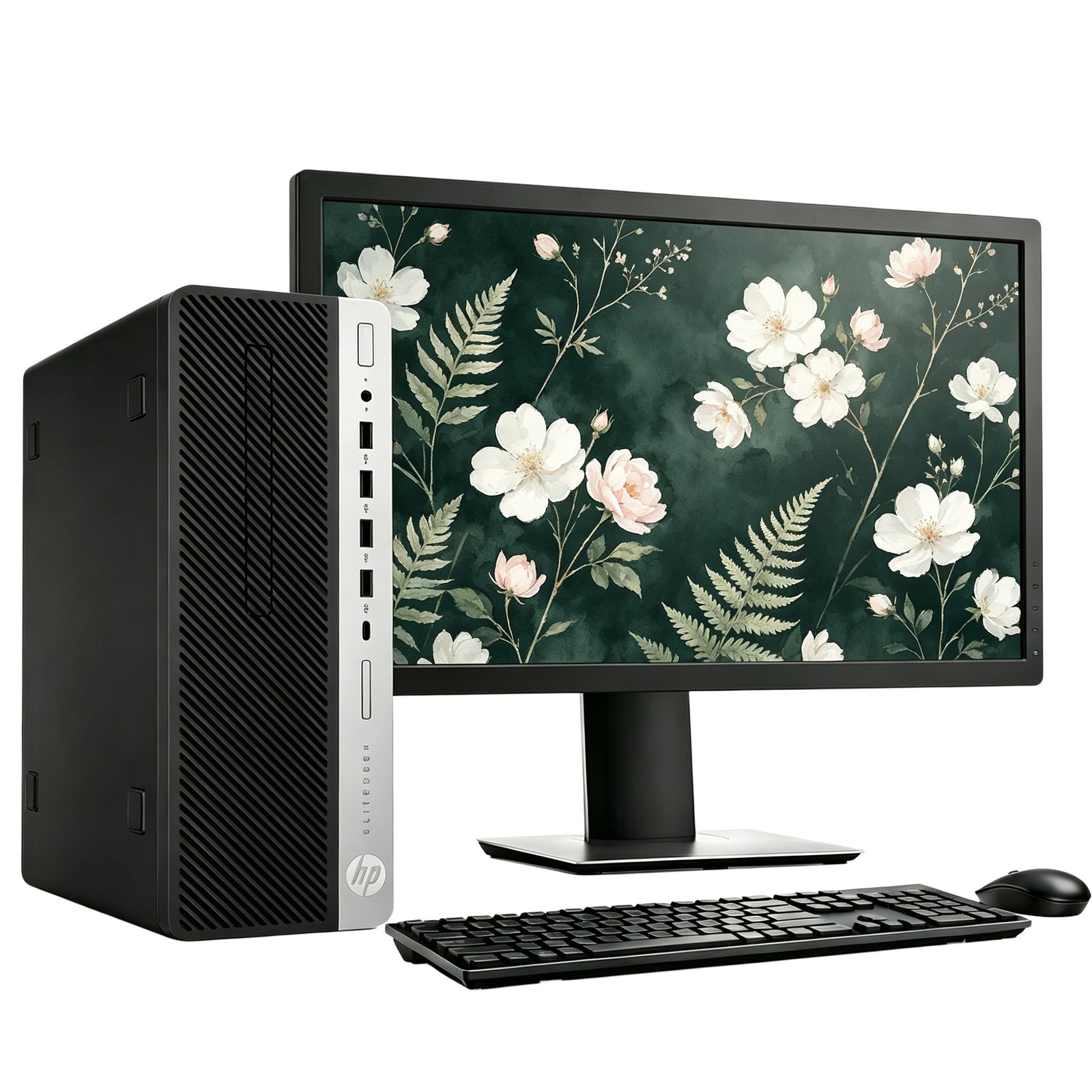HP EliteDesk 705 G4 SFF PC,Ryzen 5 PRO,16GB RAM,512GB SSD,Win 11,23'' Monitor
