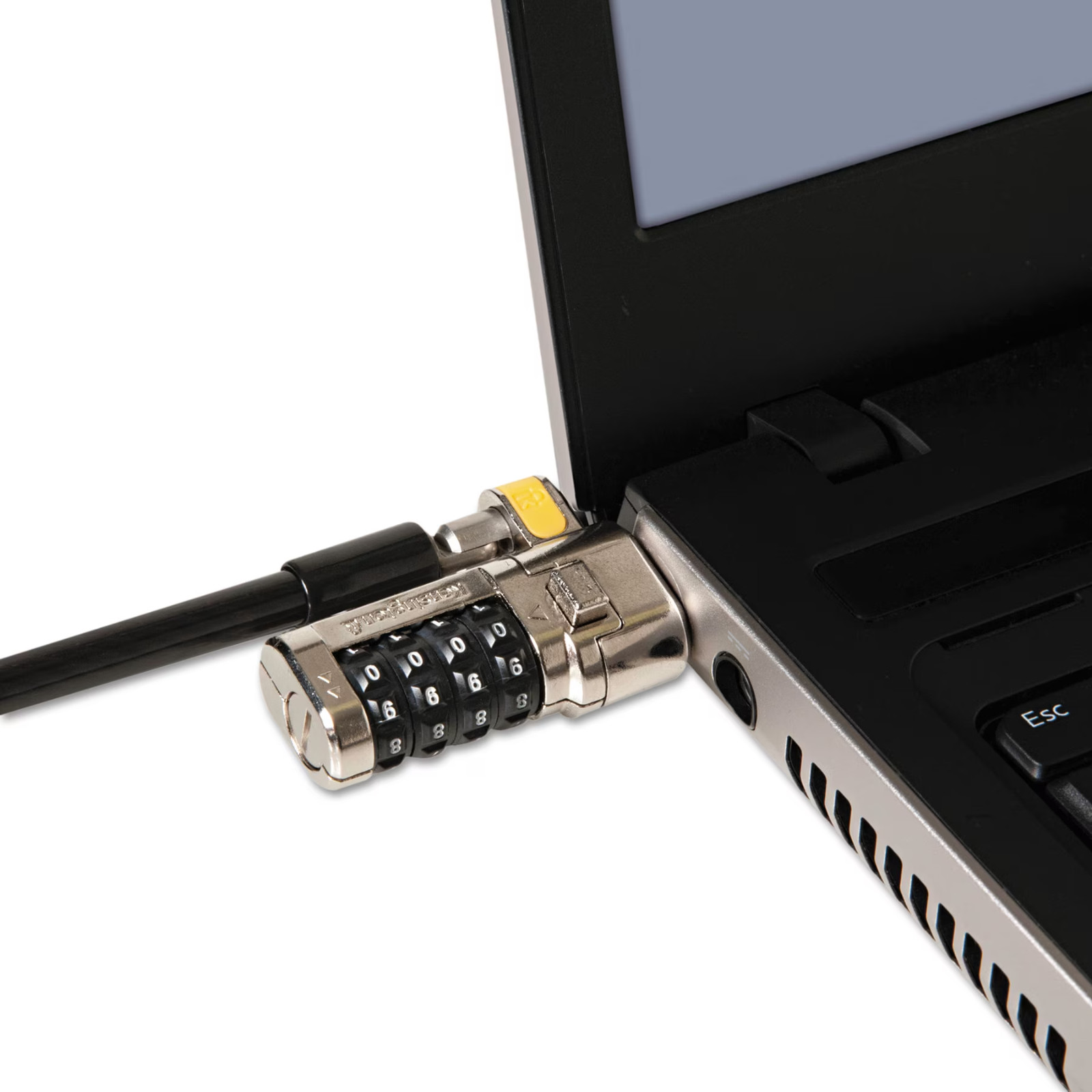 Kensington ClickSafe Combination Laptop Lock - Security cable lock - gray - 0.7