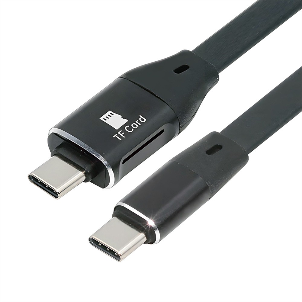CY USB-C Type-C Male to Male USB 3.1 10Gbps & TF Micro-SD Card Reader
