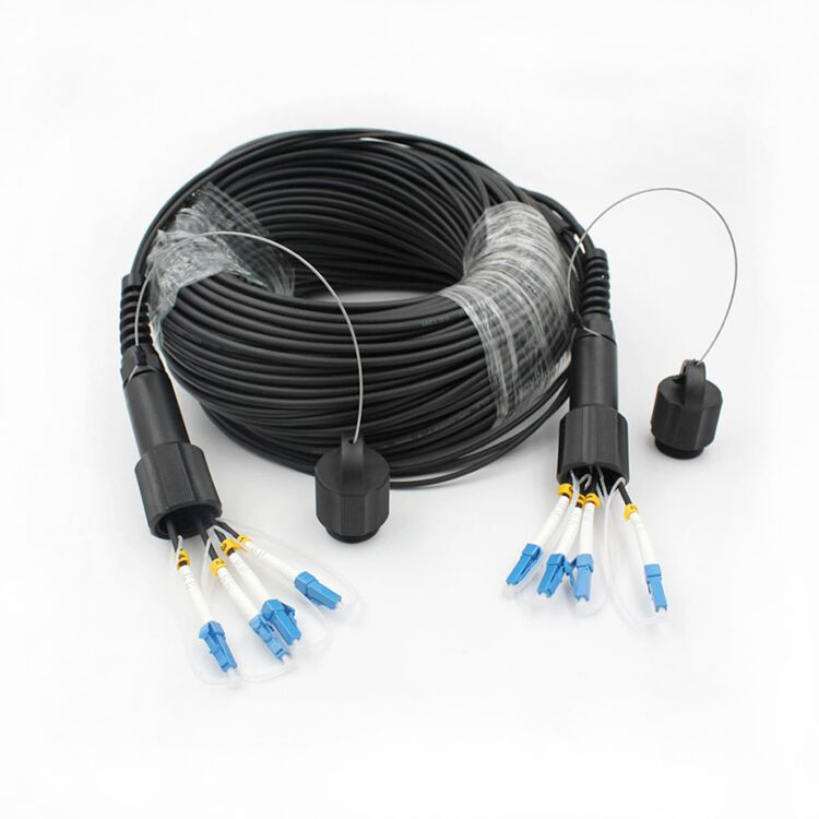 4Fiber 200M LC-LC SM Duplex Armored Field TPU Optical Patch Cord Waterproof-985