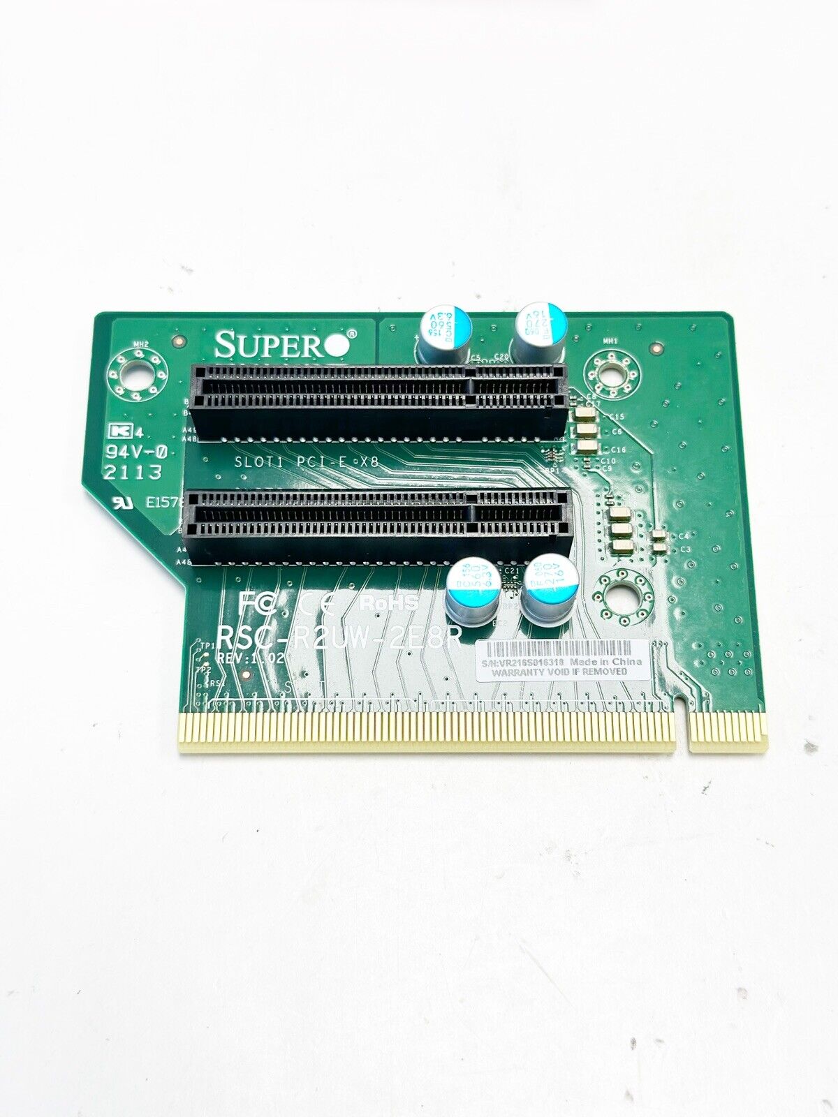 Supermicro Accessory Riser Card 2xPCI Express x8 to 1xPCI Express RSC-R2UW-2E8R