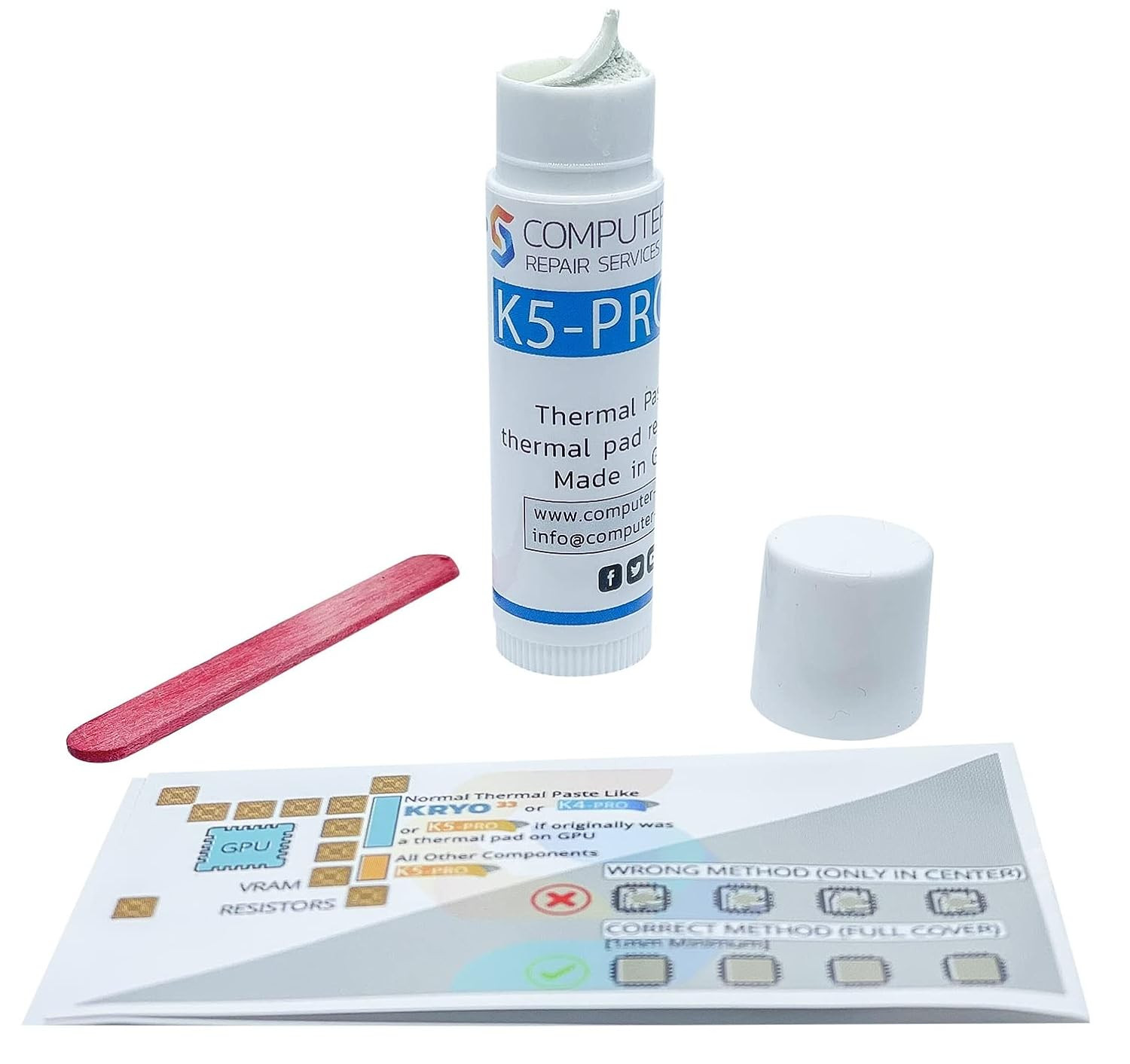 K5 PRO 10g Viscous Thermal Paste Liquid Thermal Pad for Laptop Console