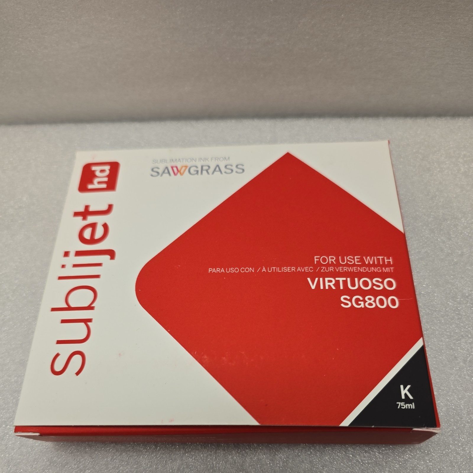 FOR SALE Genuine SAWGRASS Sublijet HD BLACK 75ml for Virtuoso SG800,Exp: 09/25  