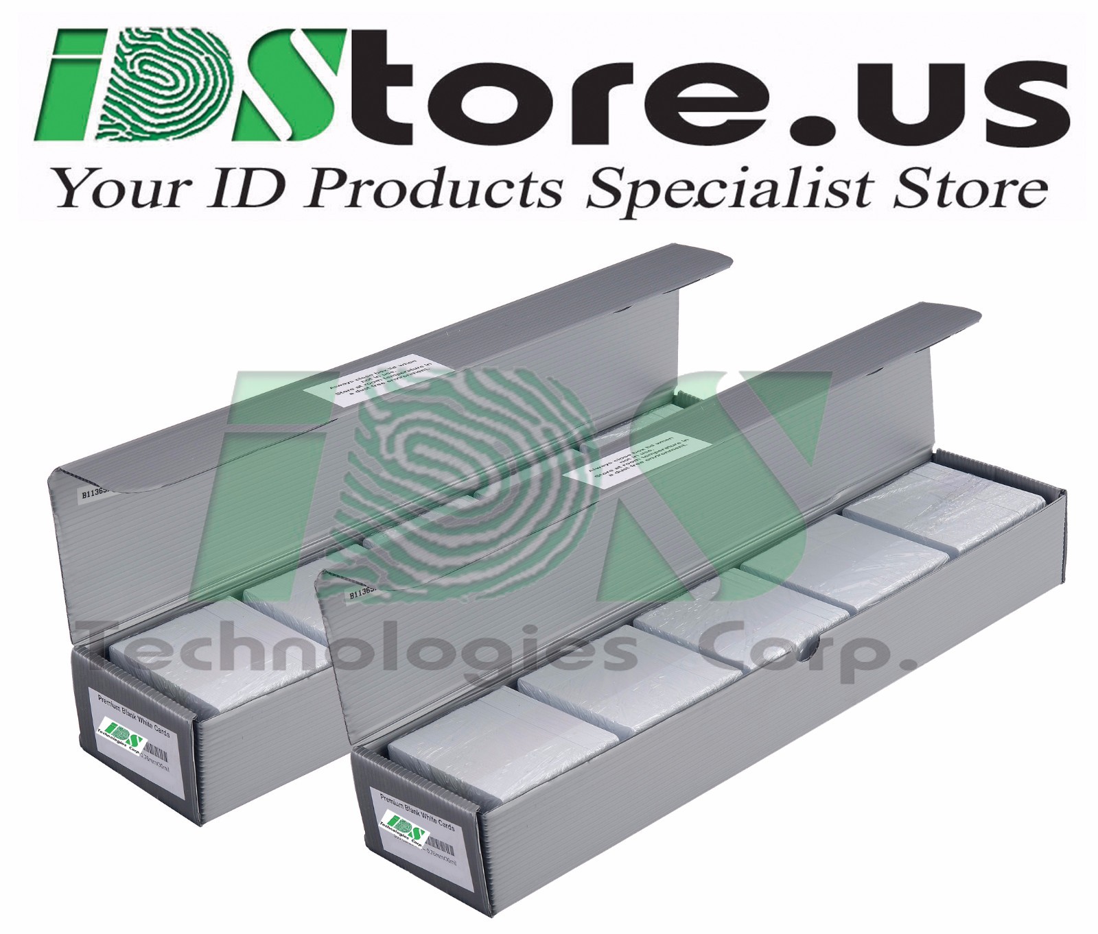 1000 Blank White PVC Cards - CR80, 30 Mil, Credit Card Size