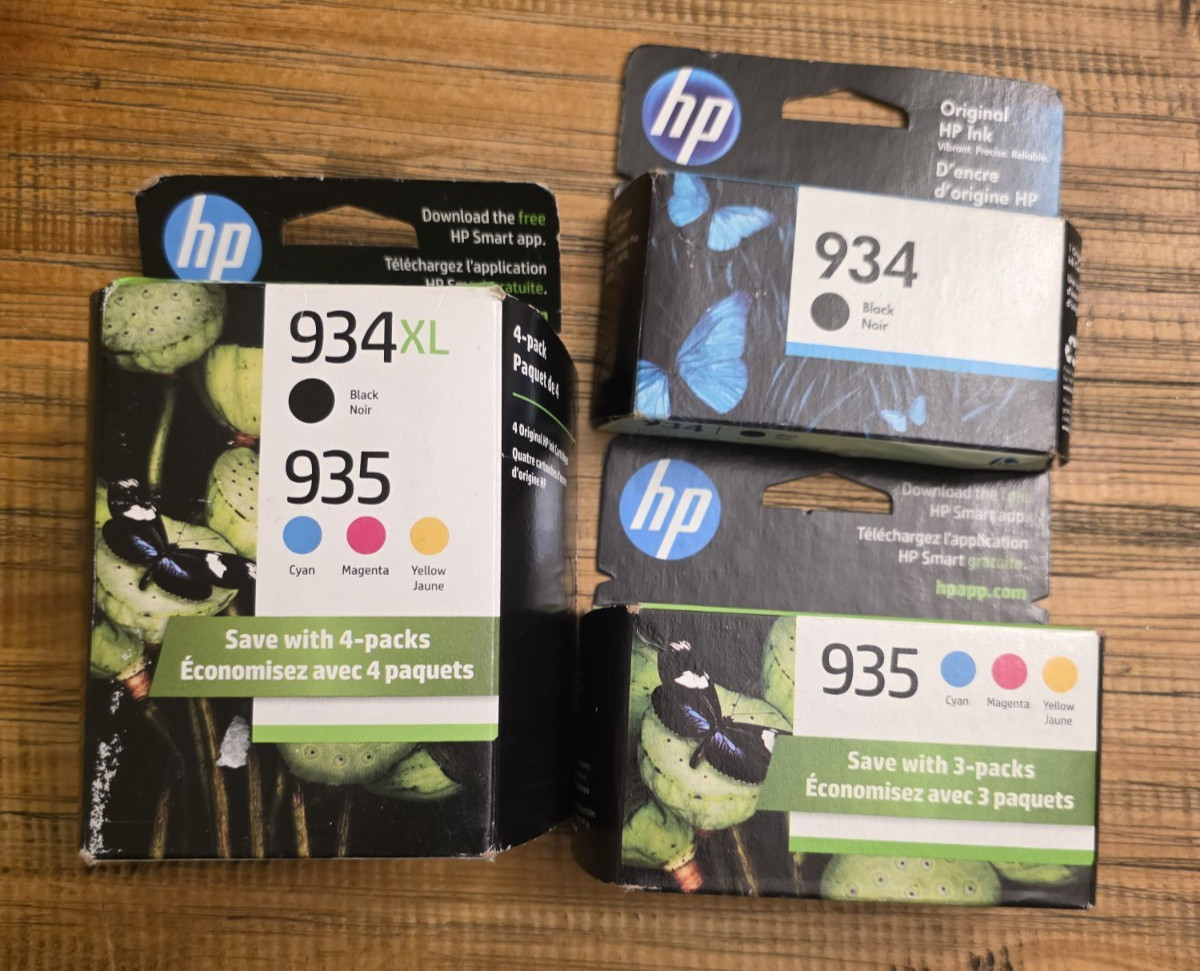 HP 934XL Black/935 Cyan; Magenta; Yellow High-Yield Ink Cartridges Exp 2021/2025