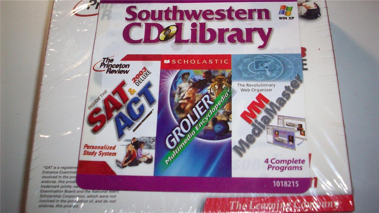 Southwestern College Prep Pack SAT/ACT, Grolier Multimedia encyclopedia,mm media