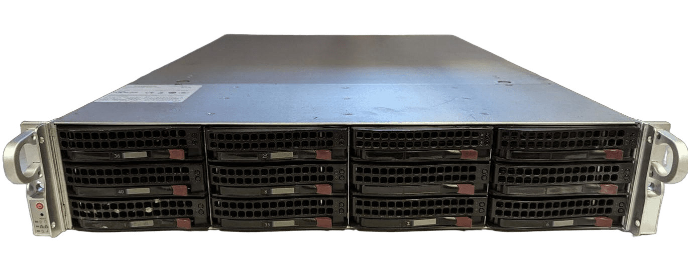 Supermicro 2U 12x 3.5" Bays X10DRU-i 2x E5-2680 v4 2.4ghz  64gb Ram 71605 RAID