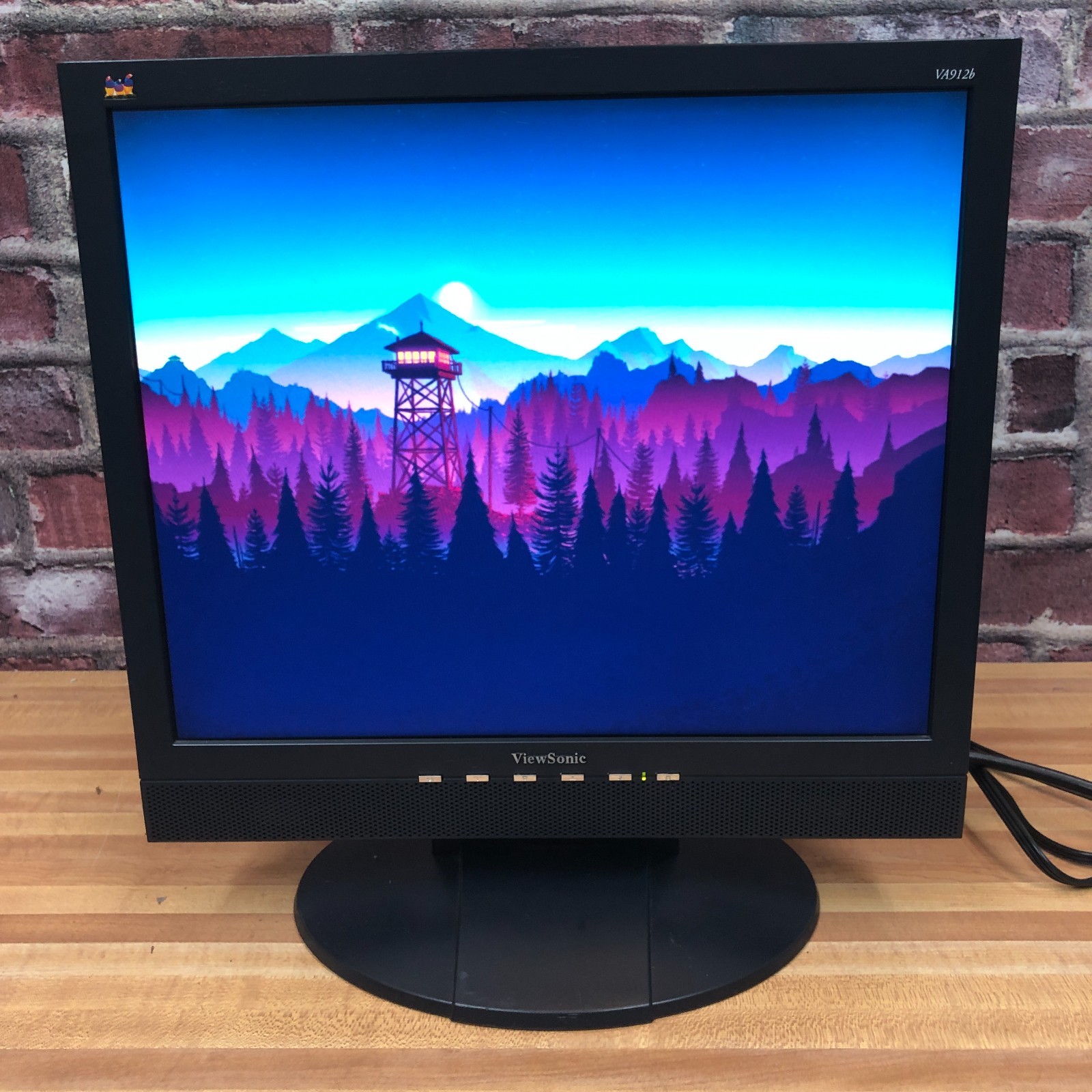 2006 ViewSonic VA912b 19" VGA/DVI LCD 4:3 1280  x 1024 Monitor Retro Gaming
