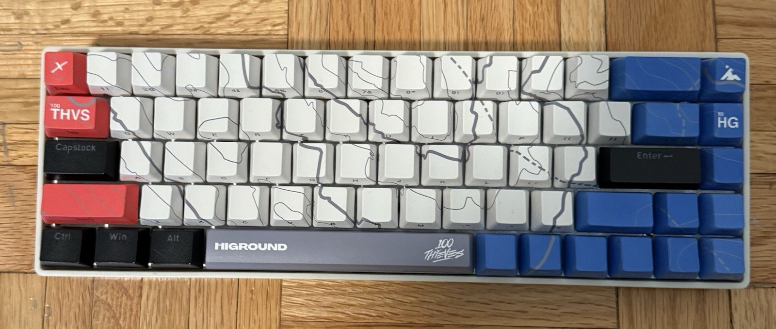 Custom 100 Thieves x Higround Mercury Capsule - HG Base 65 Cartograph