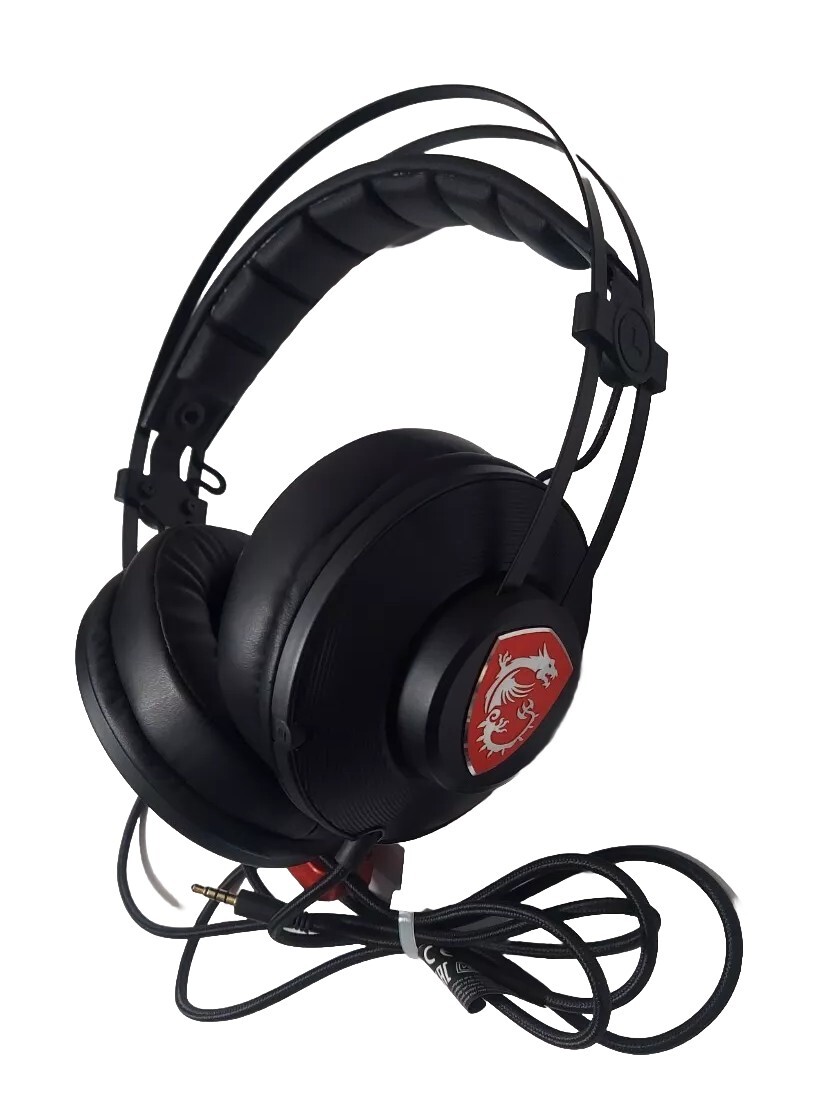 MSI H991 Gaming Headset With Built in Mic Black Volume Control