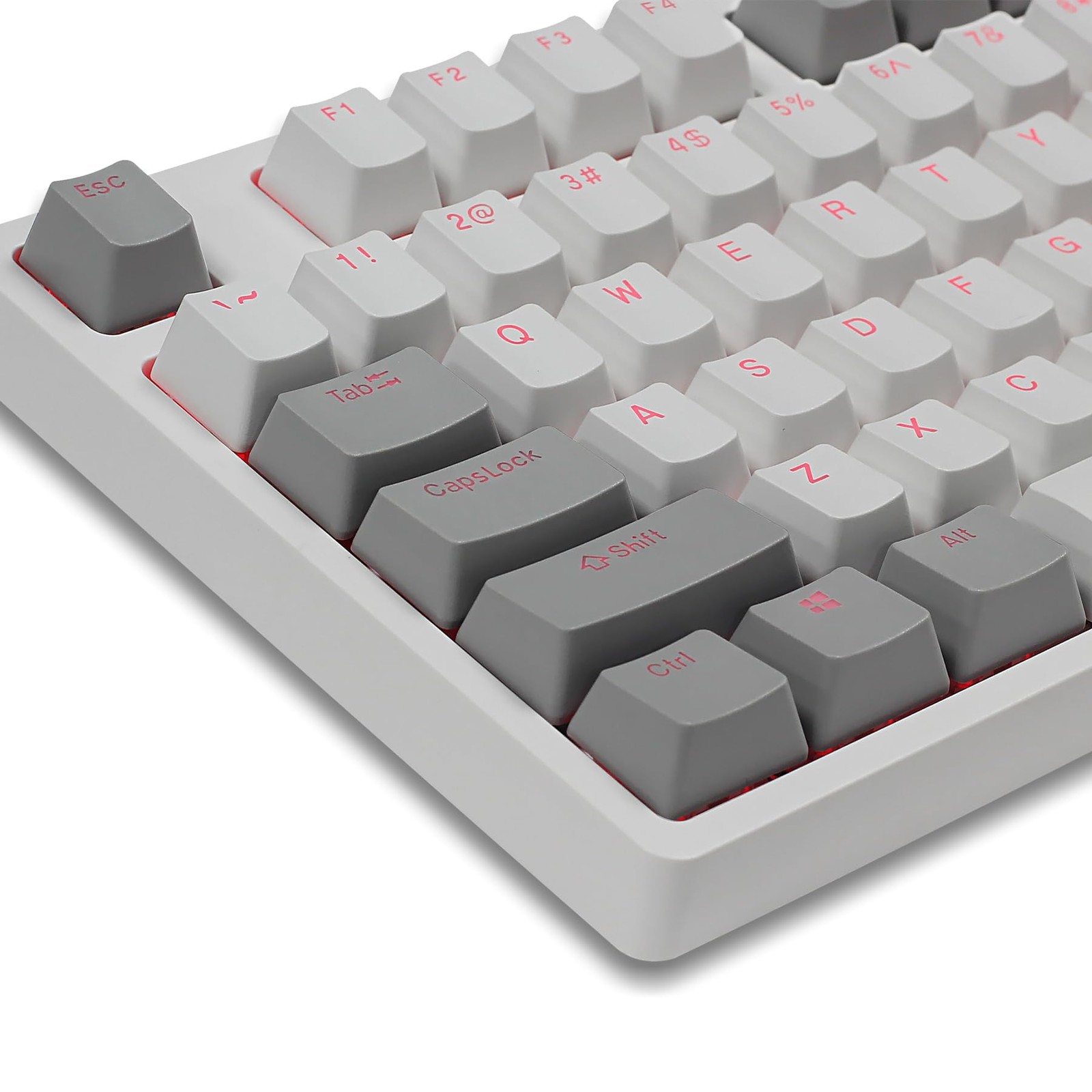 Happy Balls Gray White PBT keycaps