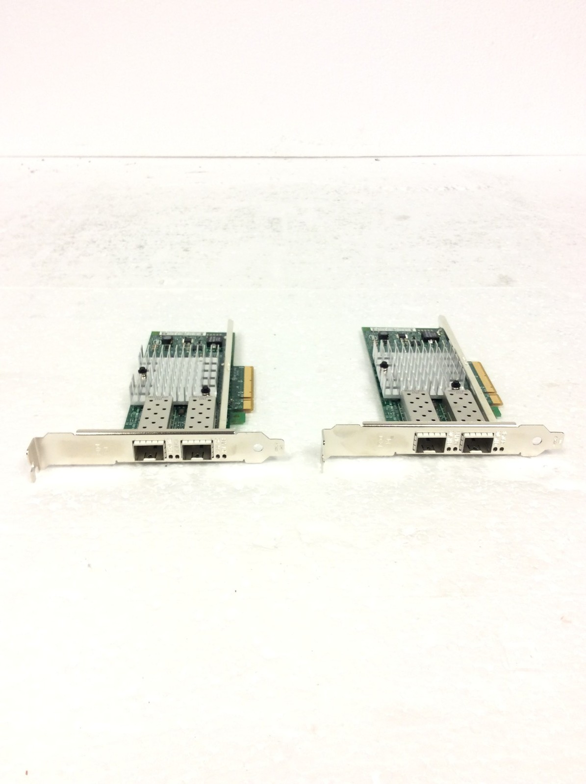 Lot Of 2 Intel X520-DA2 10Gb 10Gbe 10 Gigabit Network Adapter NIC Dual Port