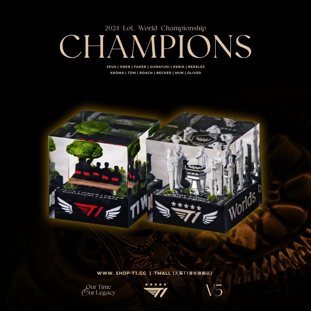 LoL T1 2024 World Champions Artisan Keycap SET Limited Keyboard Key RARE