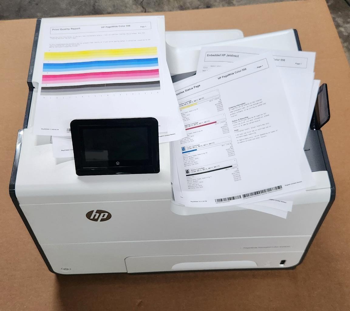 HP PageWide E55650dn Managed Color Printer - White 556DN