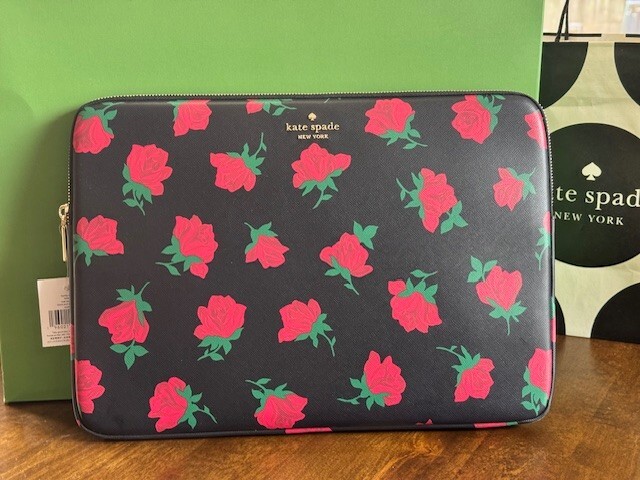 Kate Spade Madison Rose Toss Printed Universal Laptop Padded Case Sleeve