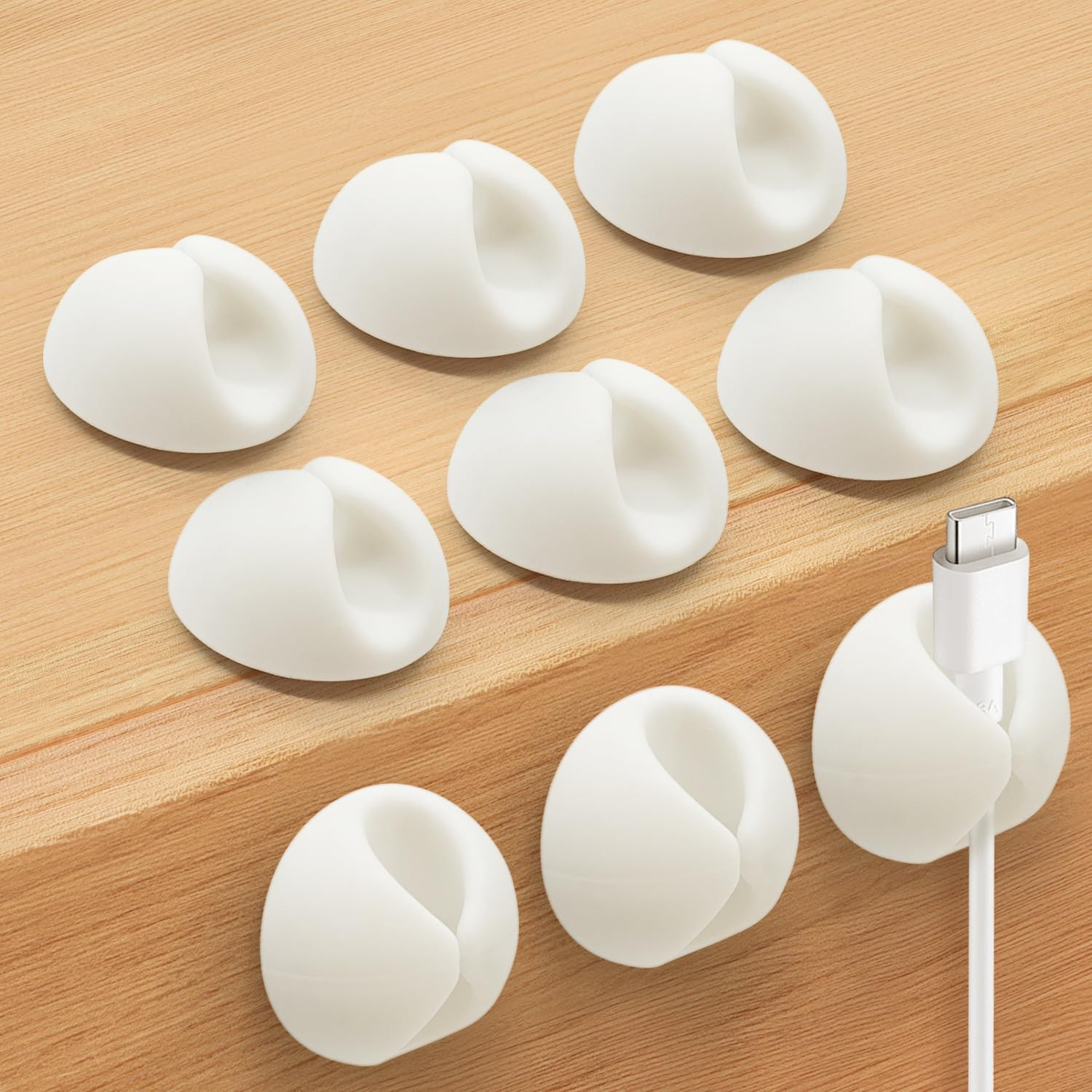 Cable Clips, Cord Holder, Wire Holder for Cable Management, 9PCS