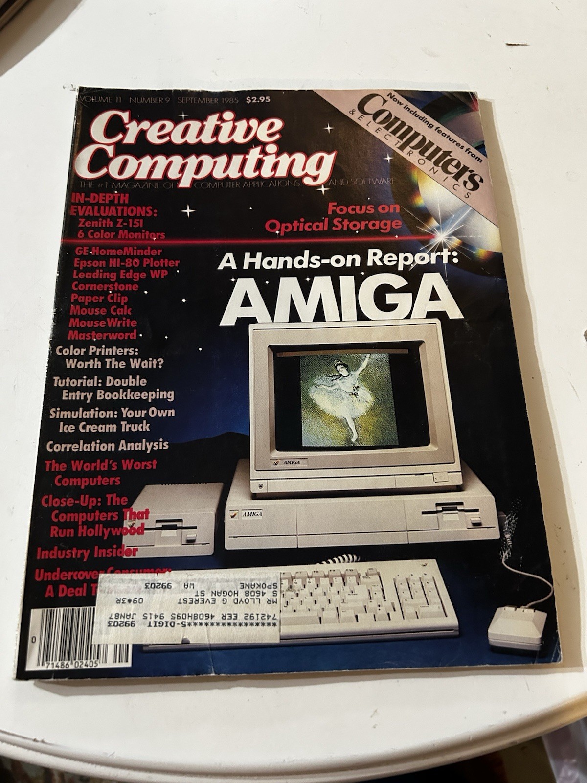 Creative Computing Magazine September 1985 Vol 11 No 9 Commodore Amiga