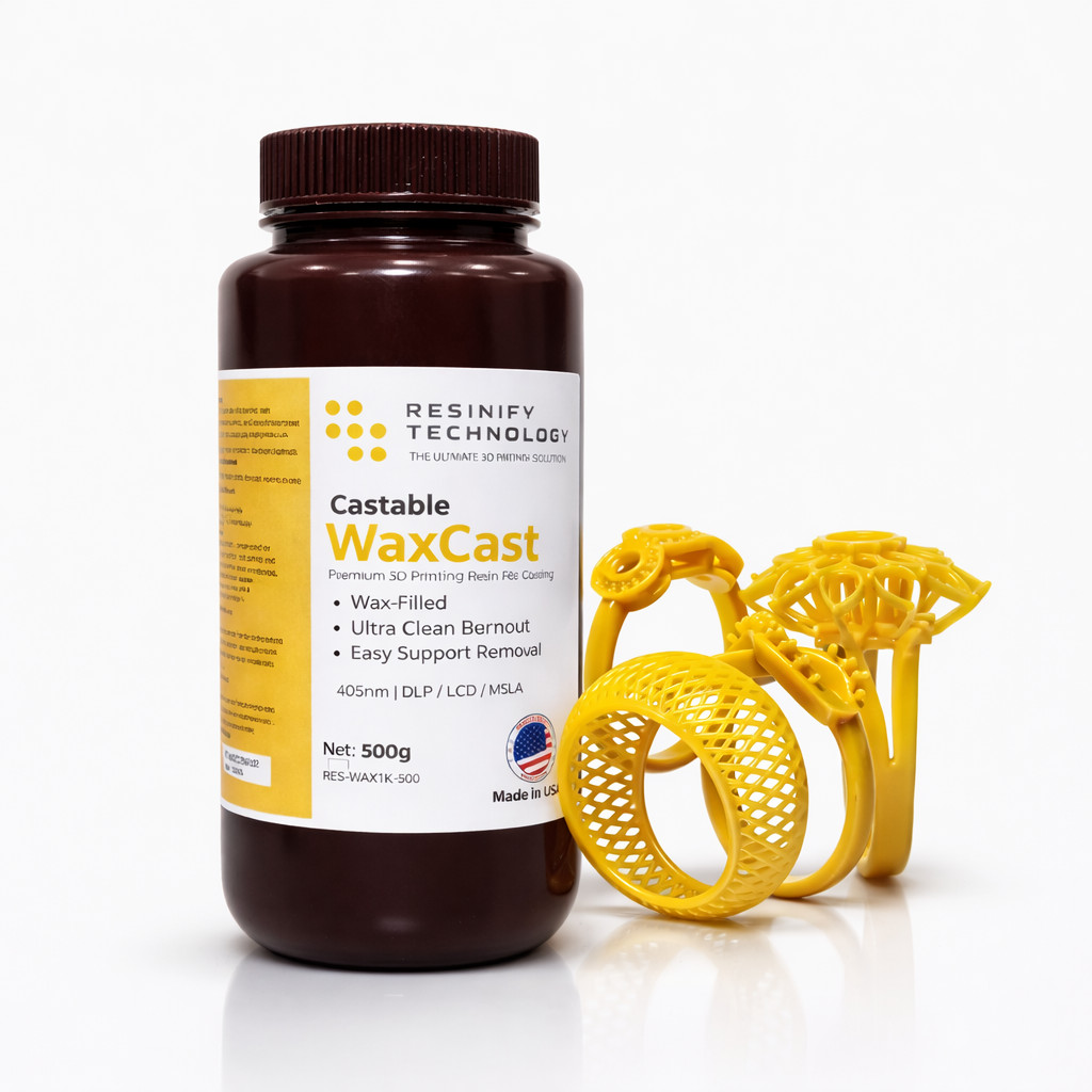 WaxCast - High-Precision Castable 3D Printing Resin – Nano-Wax, Fast Burnout