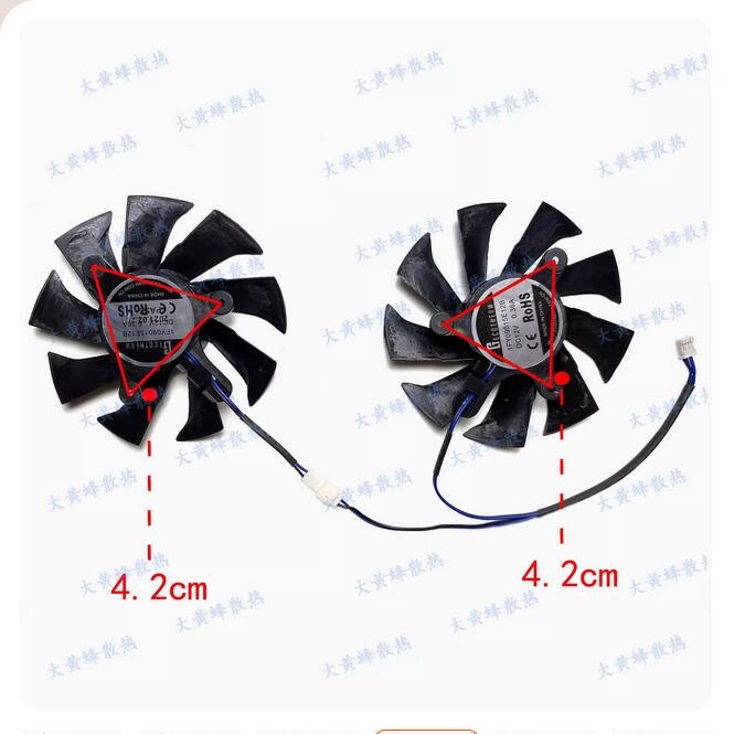 For ZOTAC GTX1050 1050ti 4GB Destroyer OC Graphics Card Cooling Fan Accessories