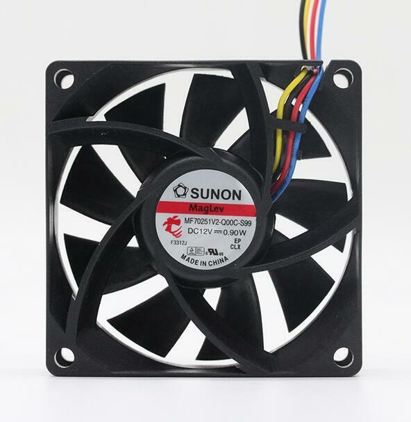 1pcs  SUNON MF70251V2-Q00C-S99 7025 7CM 0.9W 12v 4-pin PWM Maglev Cooling Fan