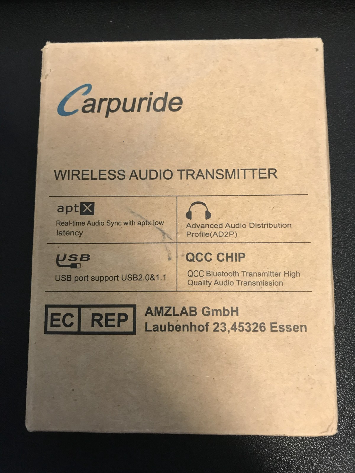 Carpuride Wireless Audio USB Transmitter Bluetooth
