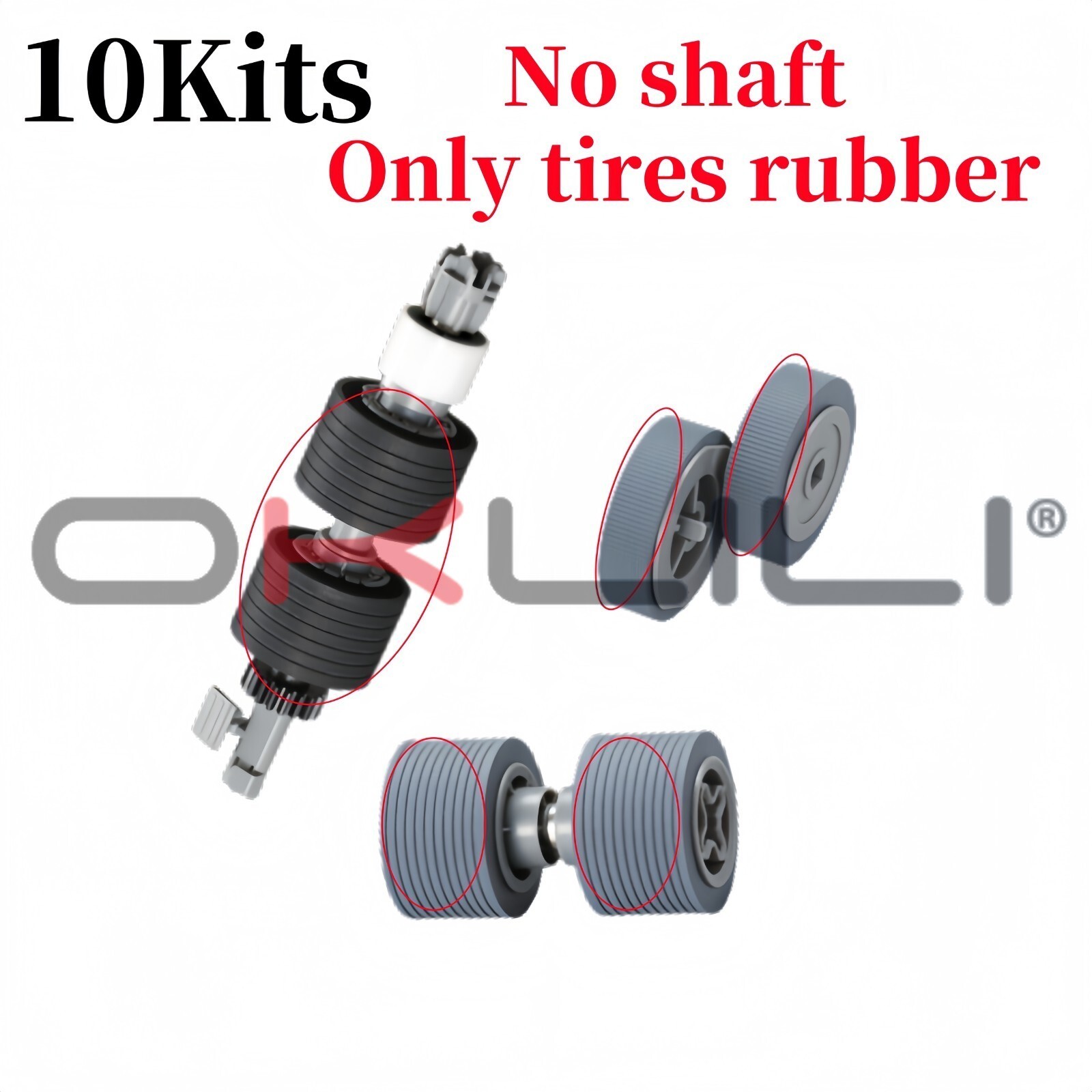 Scanner Pick Pickup Separation Brake Roller for Ricoh fi-8820 fi-8930 fi-8950