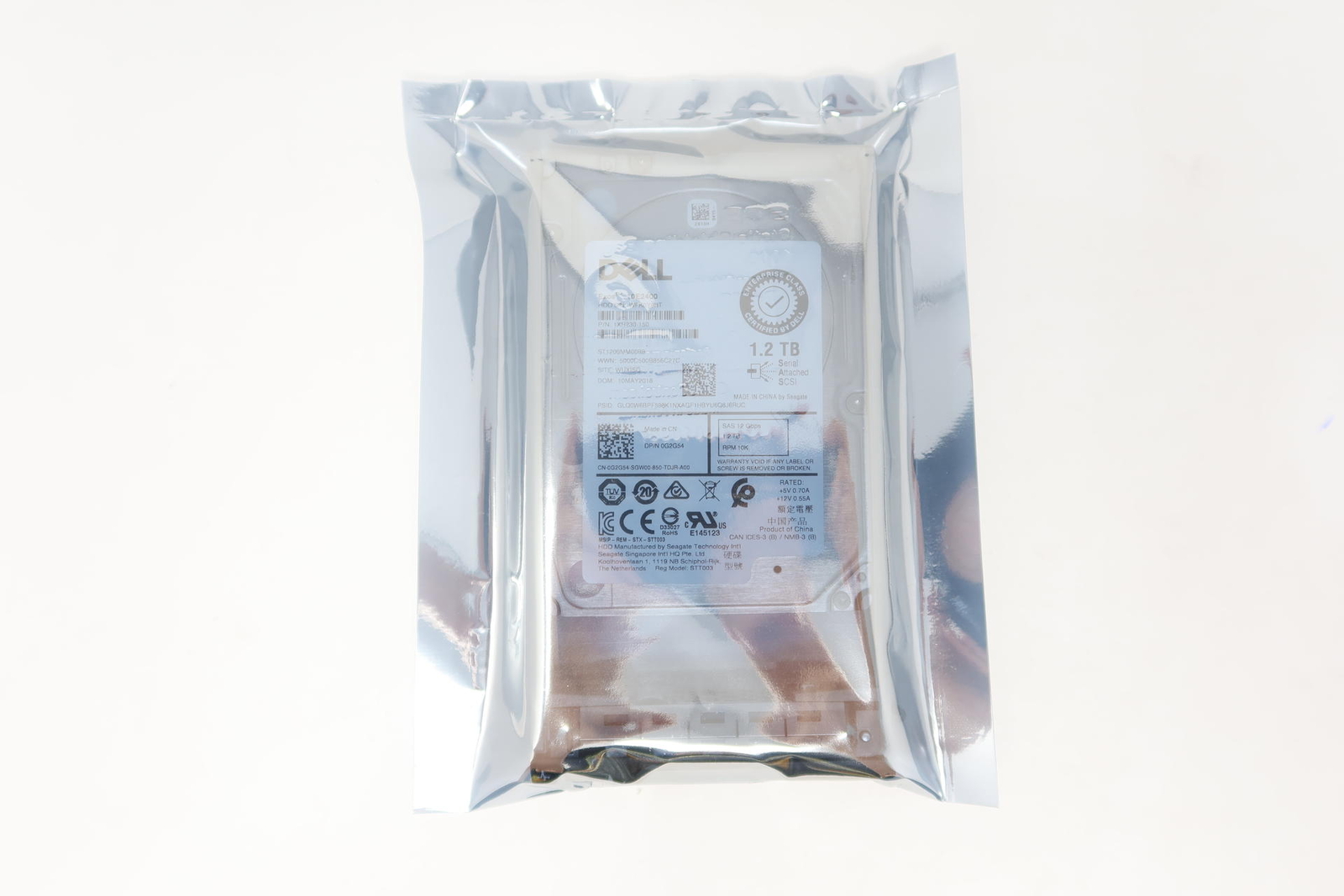 G2G54 ST1200MM0099 FOR Dell Poweredge G13 1.2TB 10KRPM 12G 2.5" SAS Hard Drive