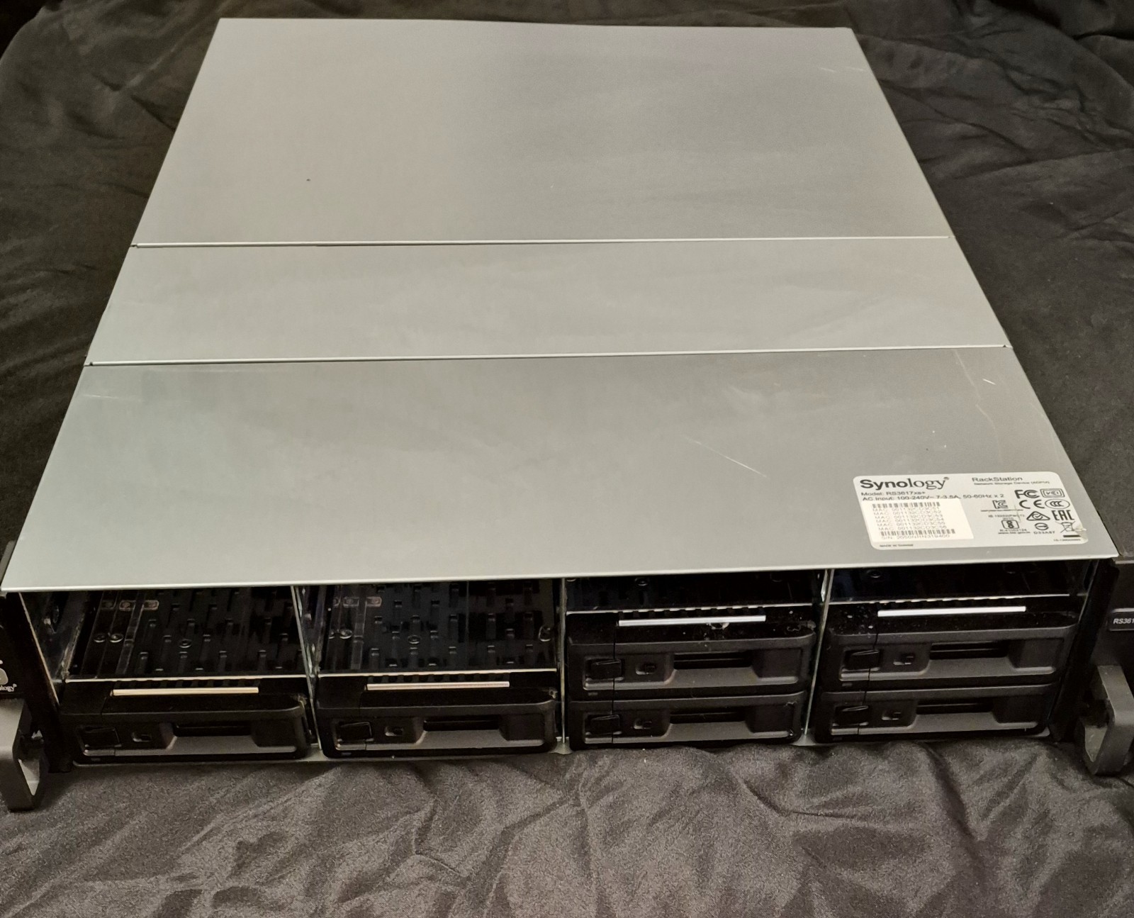 Synology RackStation RS3617xs+ Rackmount Server Intel Xeon  8GB DDR4 12 Slot 