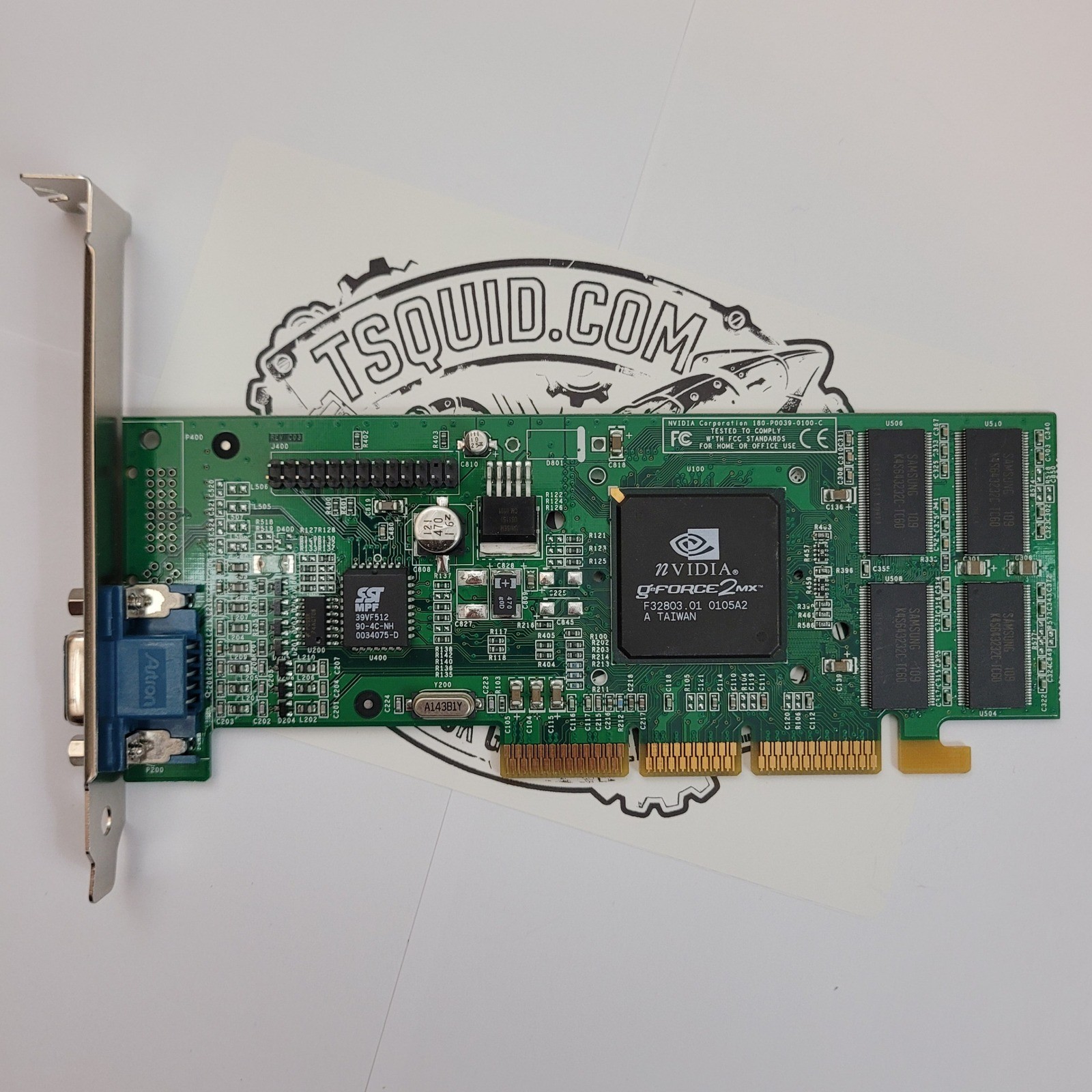 NVIDIA GeForce2 MX Dell HP OEM Graphics Card AGP VGA 180-P0039-0100-C 010UM1