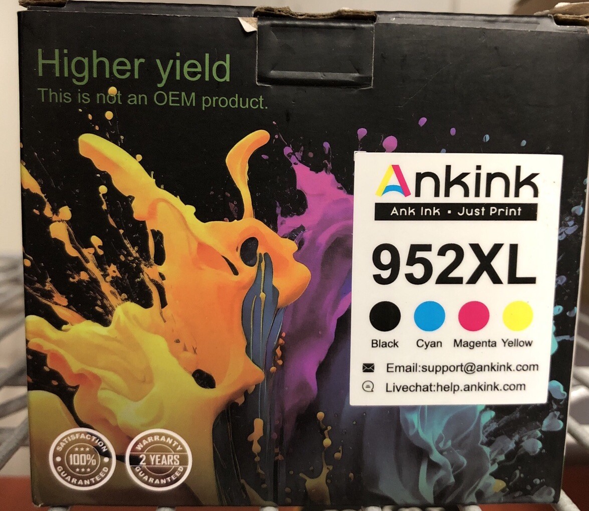 Ankink Black + Color Ink Cartridge Full Set