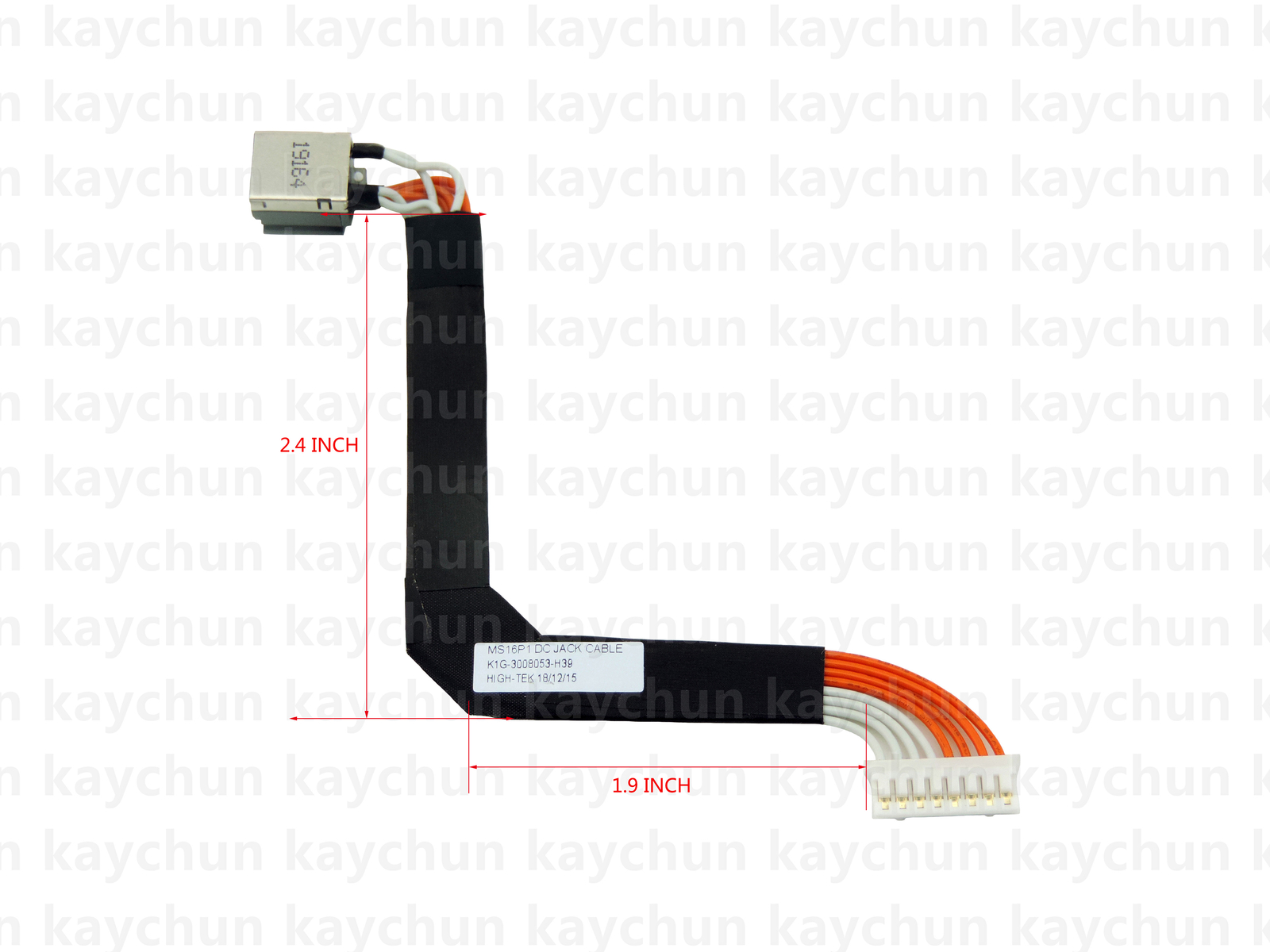 Original DC IN Power jack cable For MSI GP63 Leopard 8RE charging port 8pin