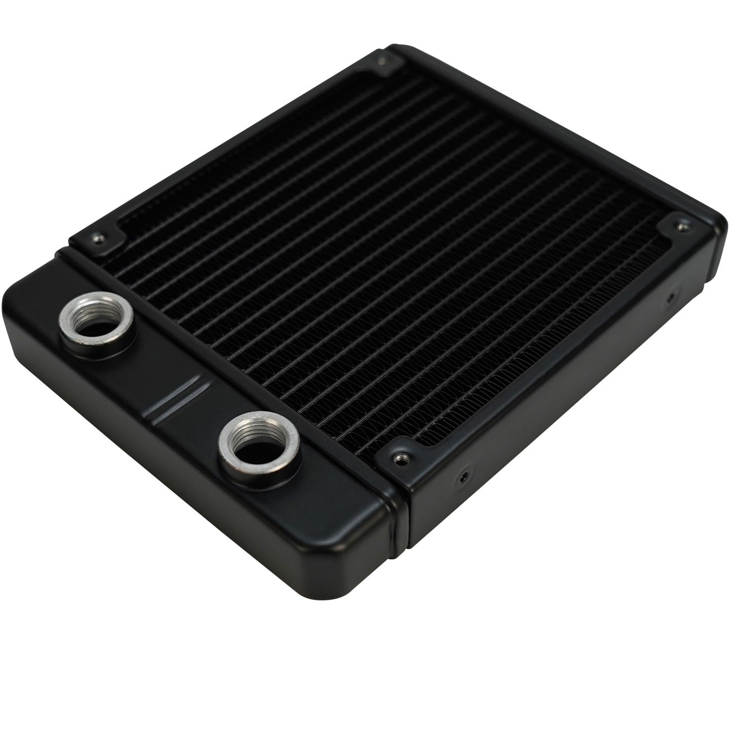 120mm  Aluminum Water Cooling Radiator 22.5mm Thin G1/4 PC Computer Black