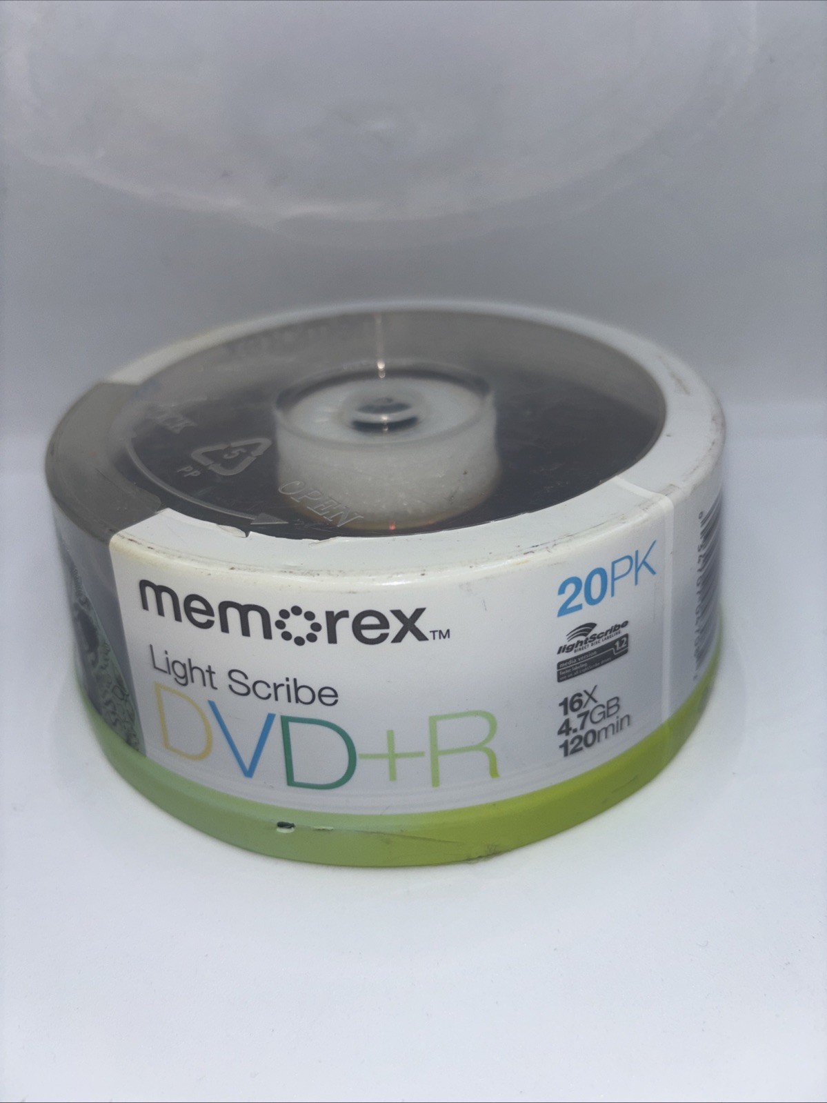 MEMOREX LIGHTSCRIBE DVD+R 20-Pack 4.7GB 16x 120 Min Recordable NEW SEALED