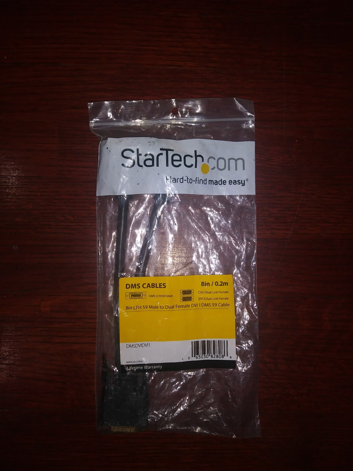 StarTech.com 8in LFH 59 Male to Dual Female DVI I DMS 59 Cable - Female - DMS-59