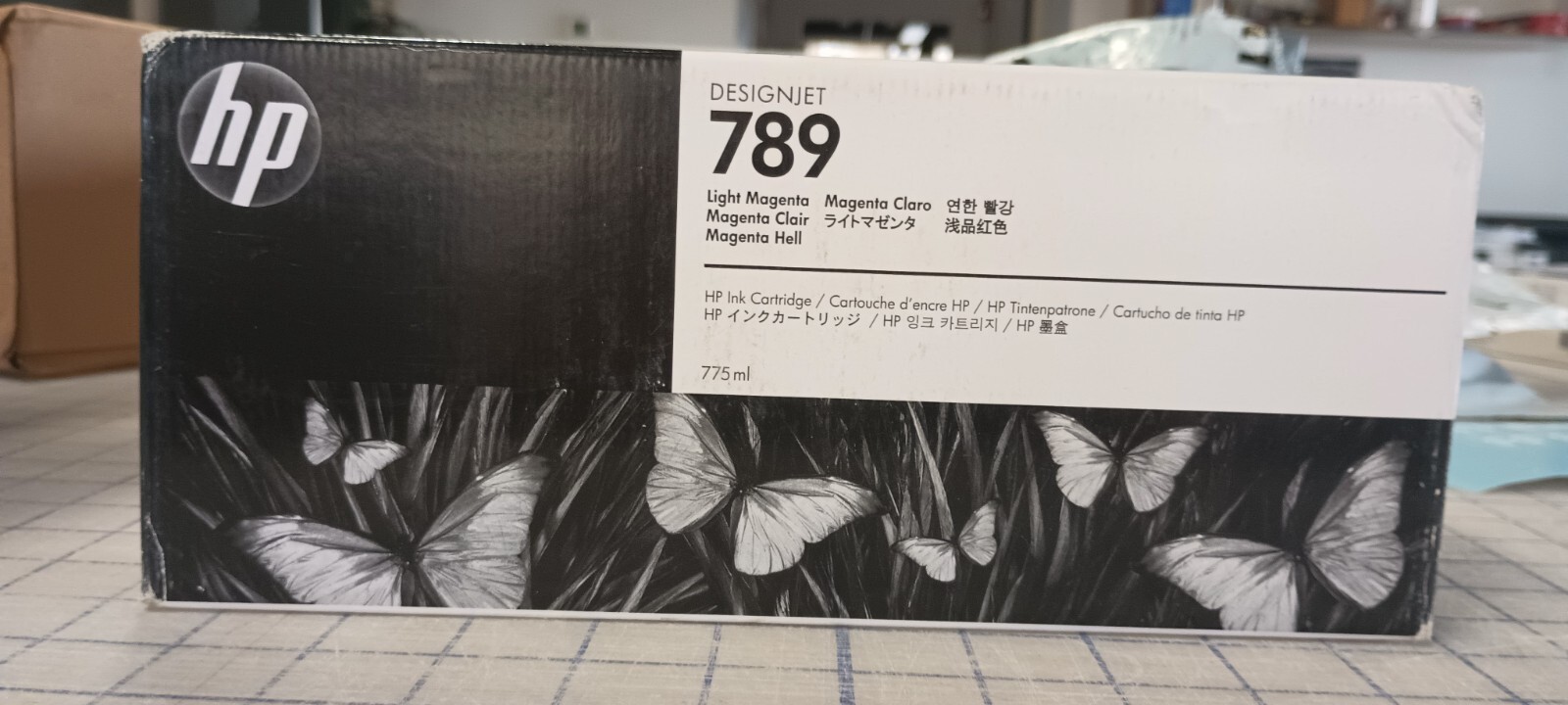 hp designjet 789 light magenta ink cartridge brand new in box