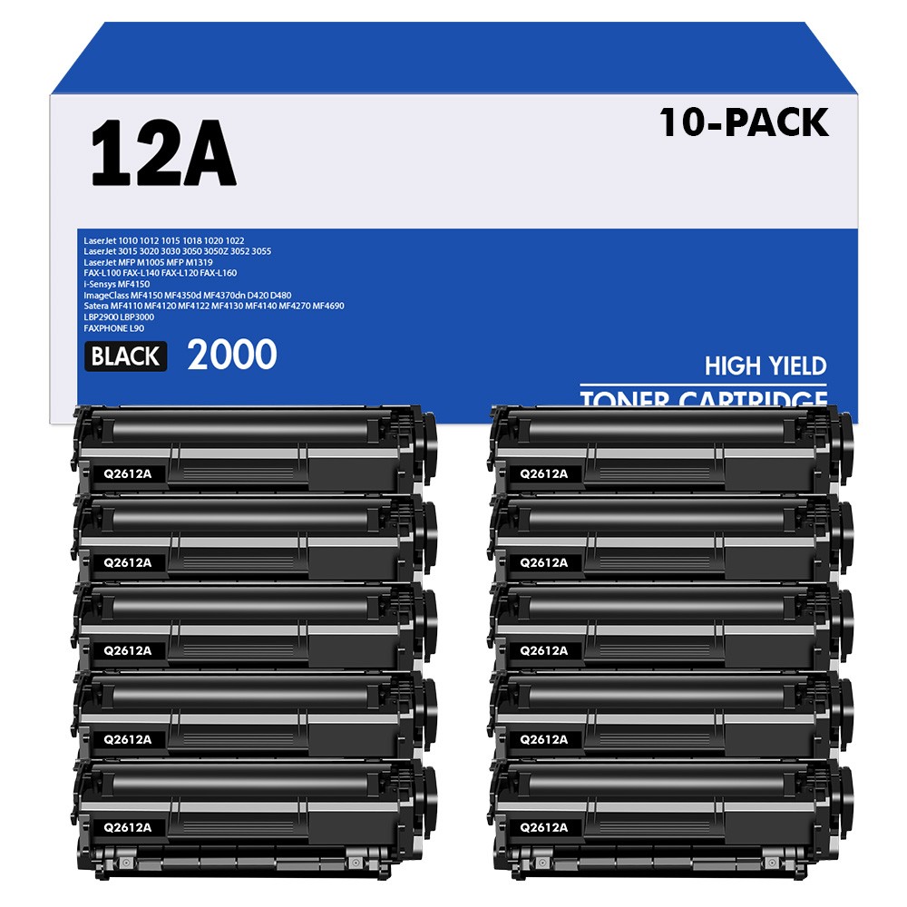 Q2612A Black Toner Cartridge for HP 12A LaserJet 3055 M1319 M1319f MFP Printers