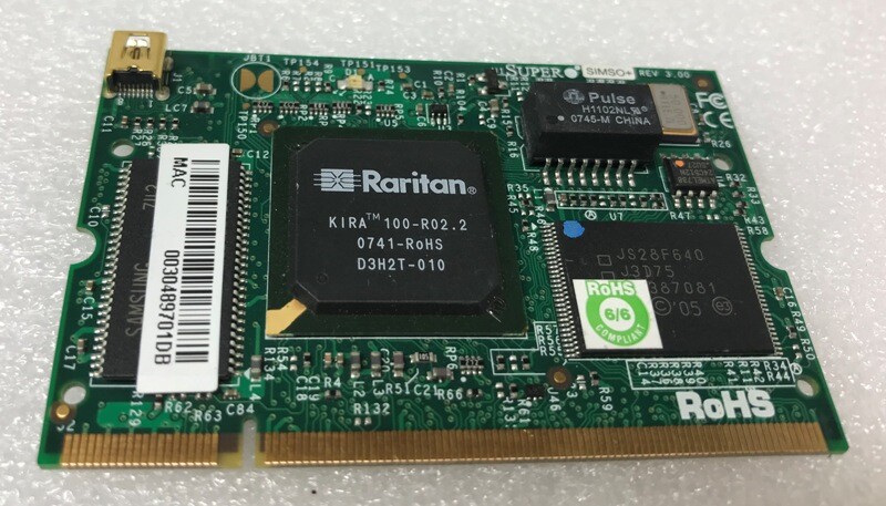 Supermicro IPMI AOC-SIMSO Super Rev 3 REMOTE MANAGEMENT Card