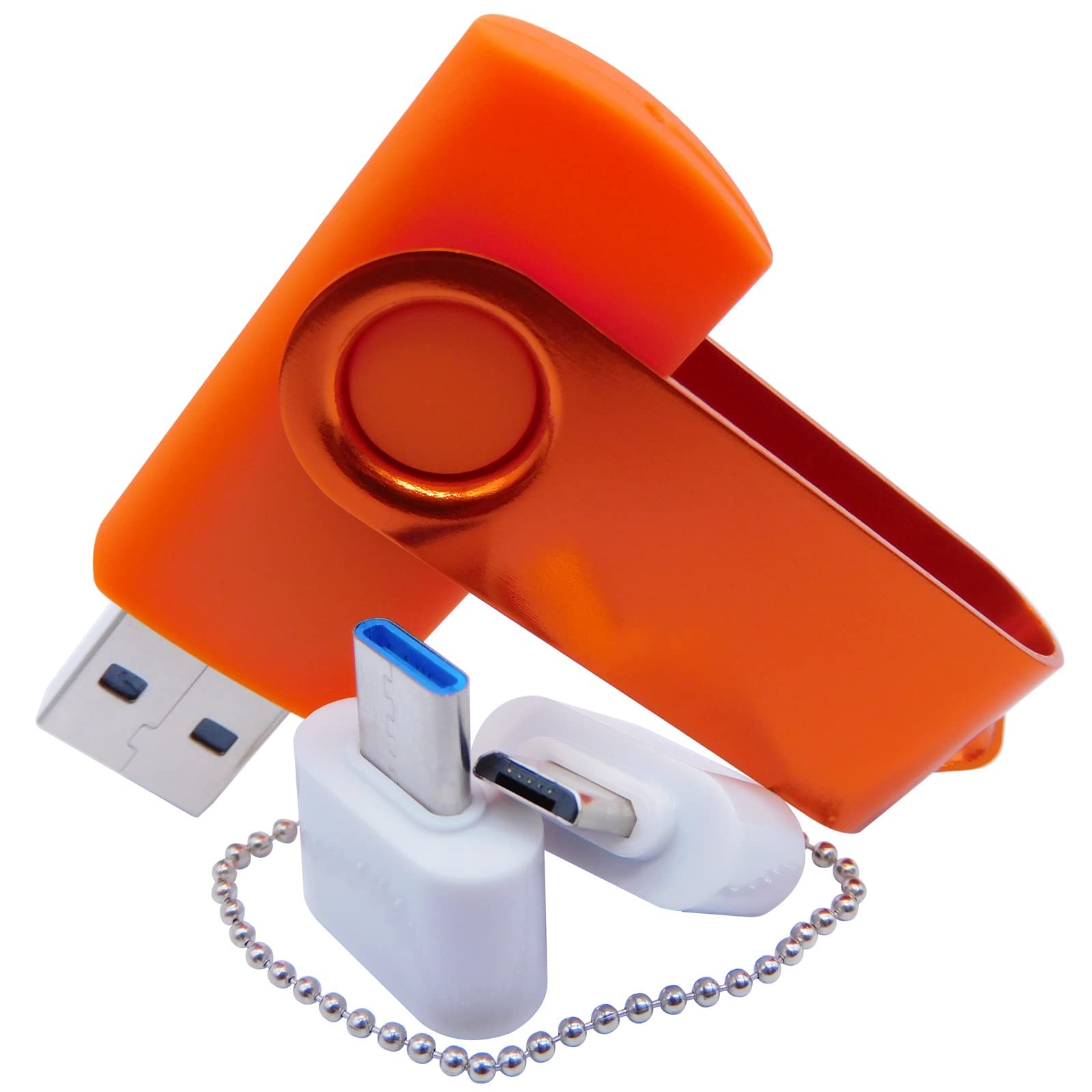 512MB Mini Capacity USB Flash Drives Thumb Drive Memory Sticks with OTG & Typ...