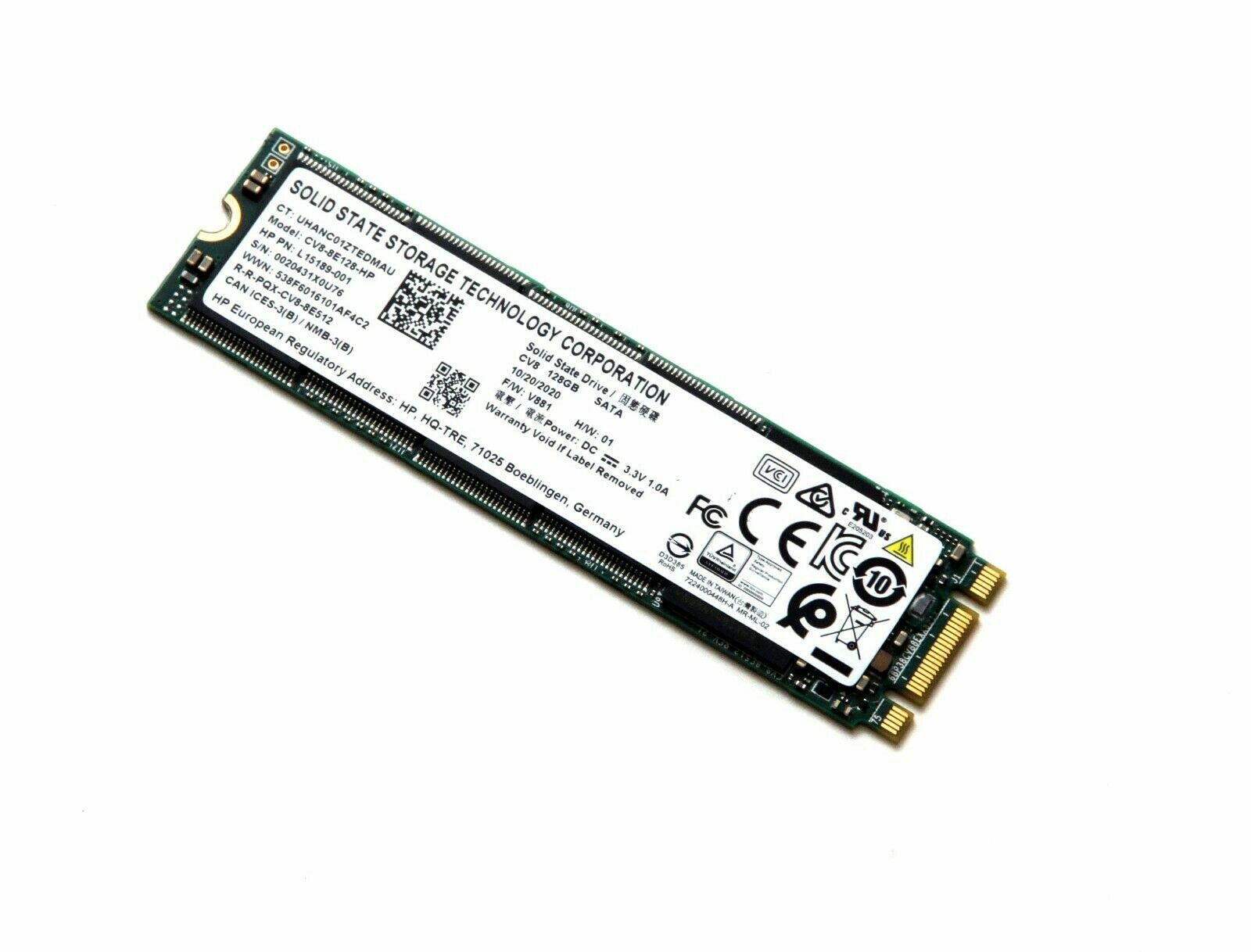 LOT OF 100: 128GB M.2 2280 SATA SSD Solid State Drive Major Brands