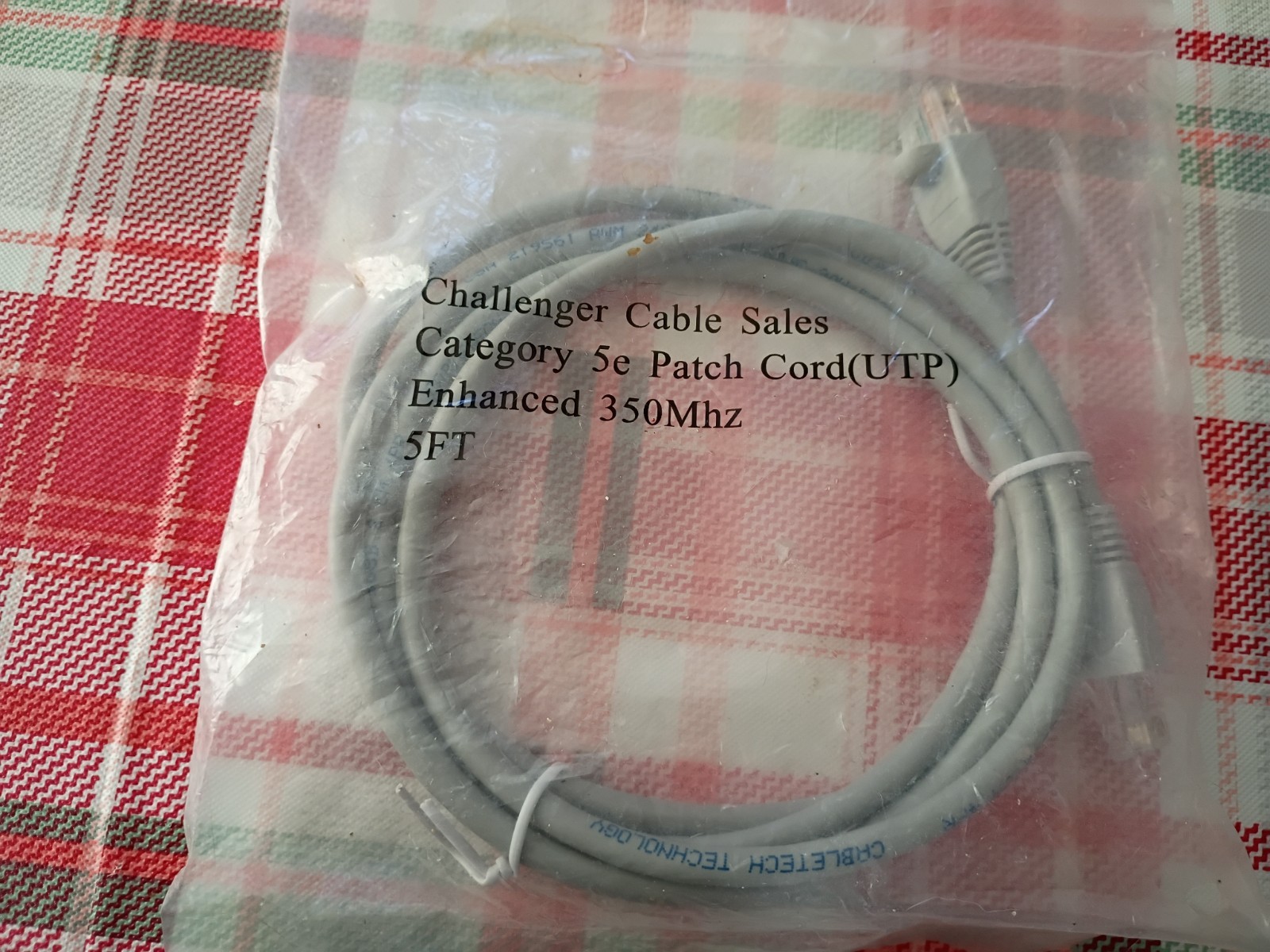 Challenger Category 5e Patch Cord UTP 350Mhz-5'