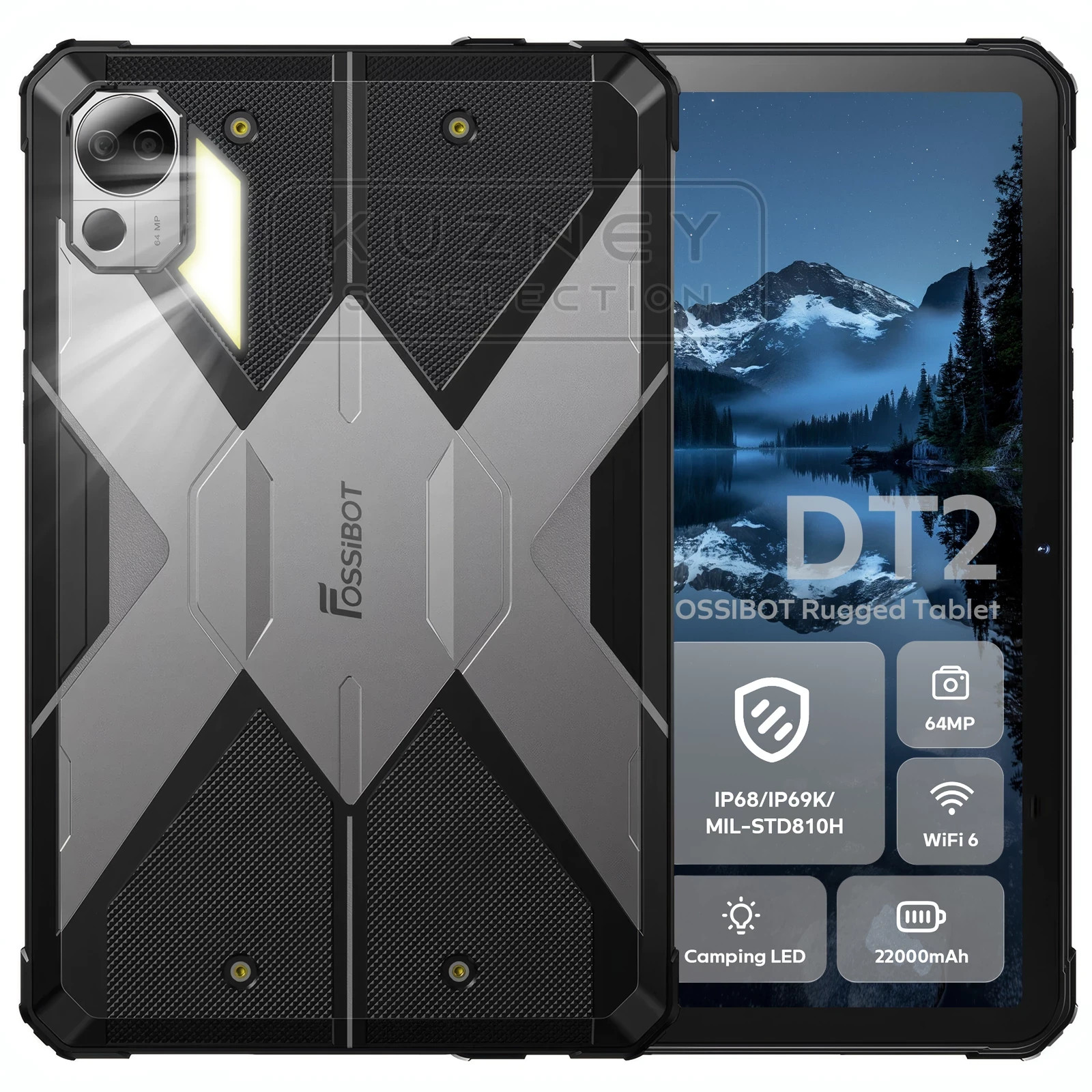 FOSSiBOT DT2 4G Outdoor Tablet 20GB+256GB 10.4" 22000mAh Android 13 Tablet 64MP
